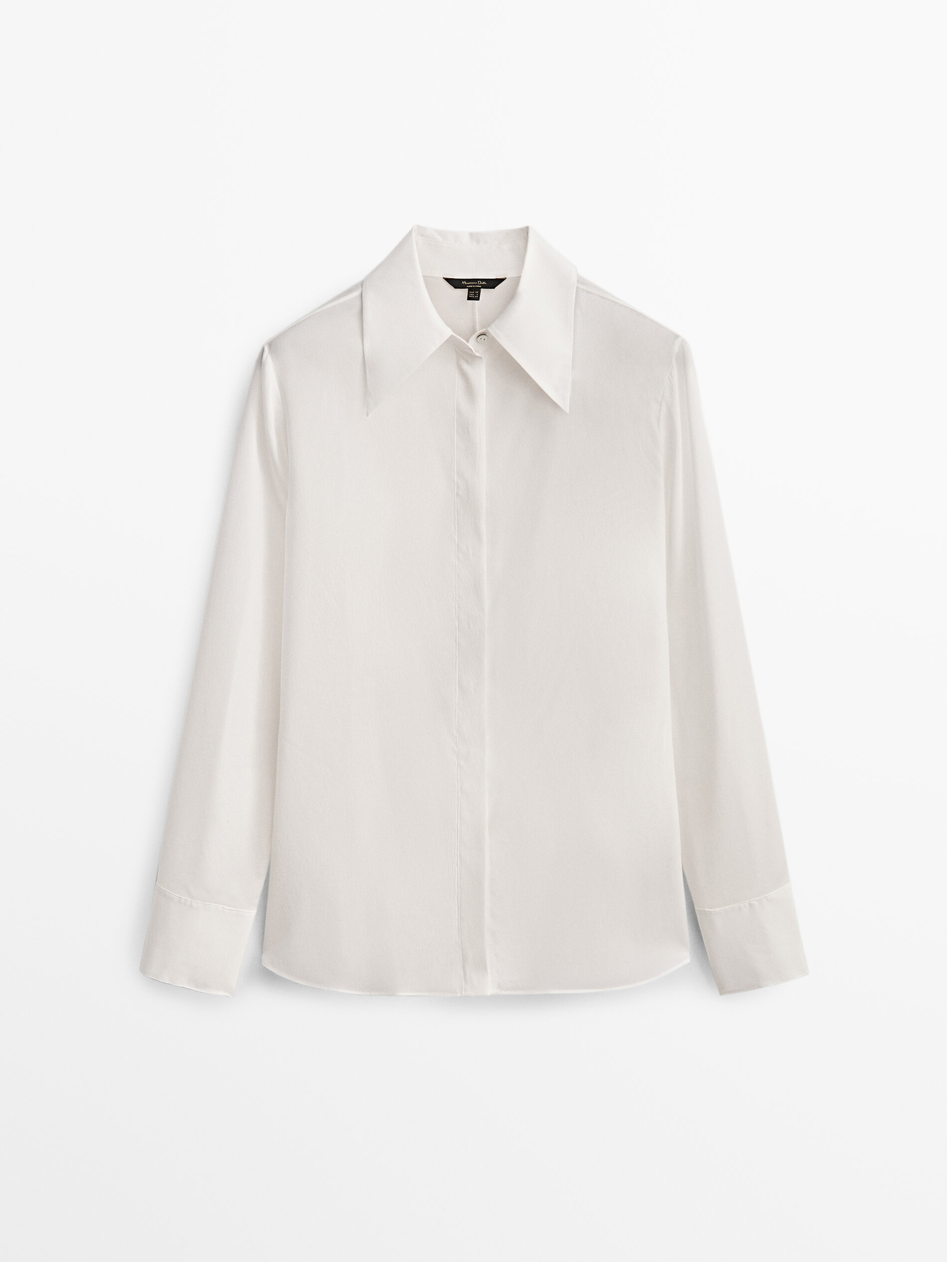 White shirt massimo dutti clearance