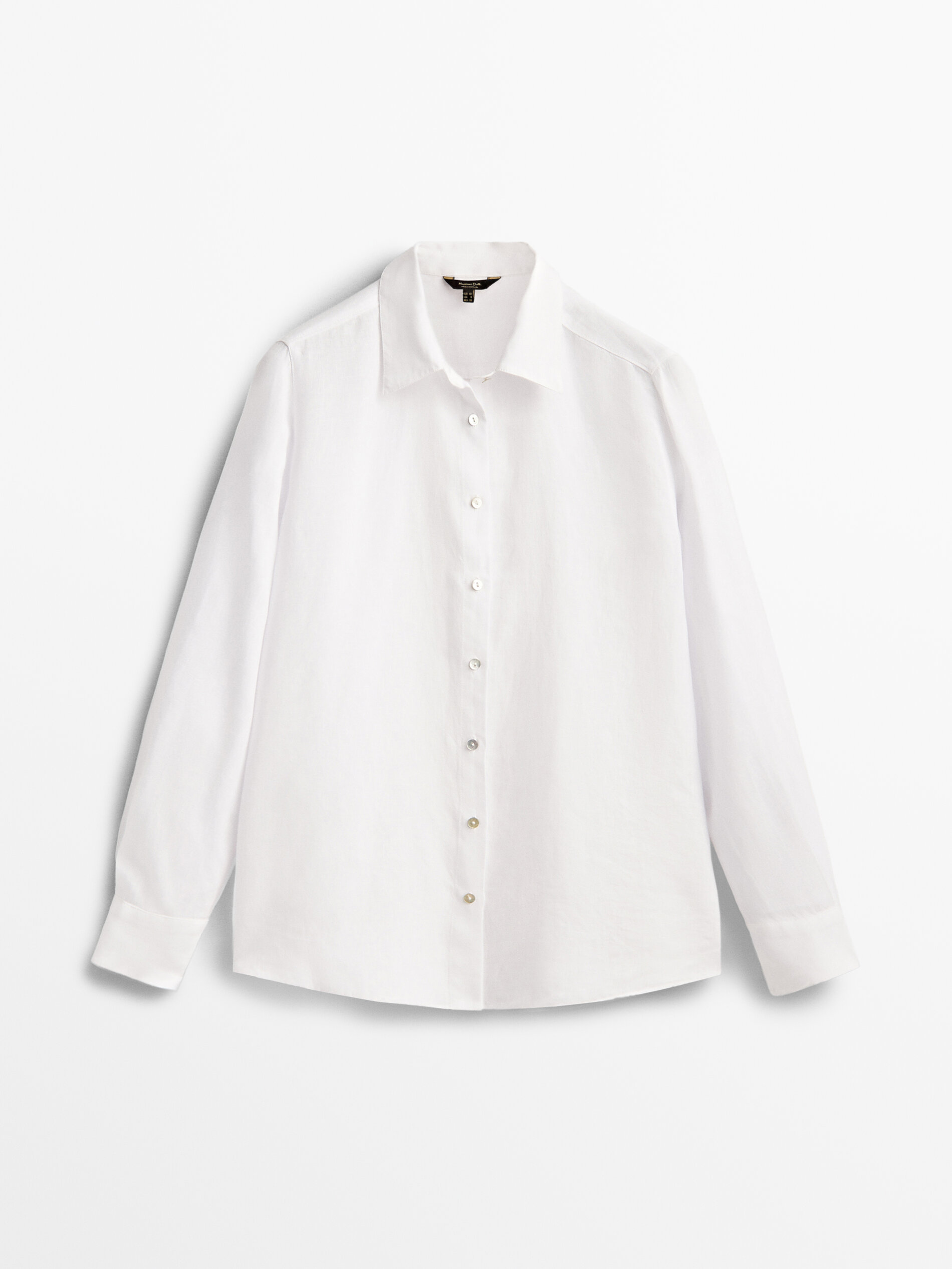 Massimo dutti white linen shirt clearance