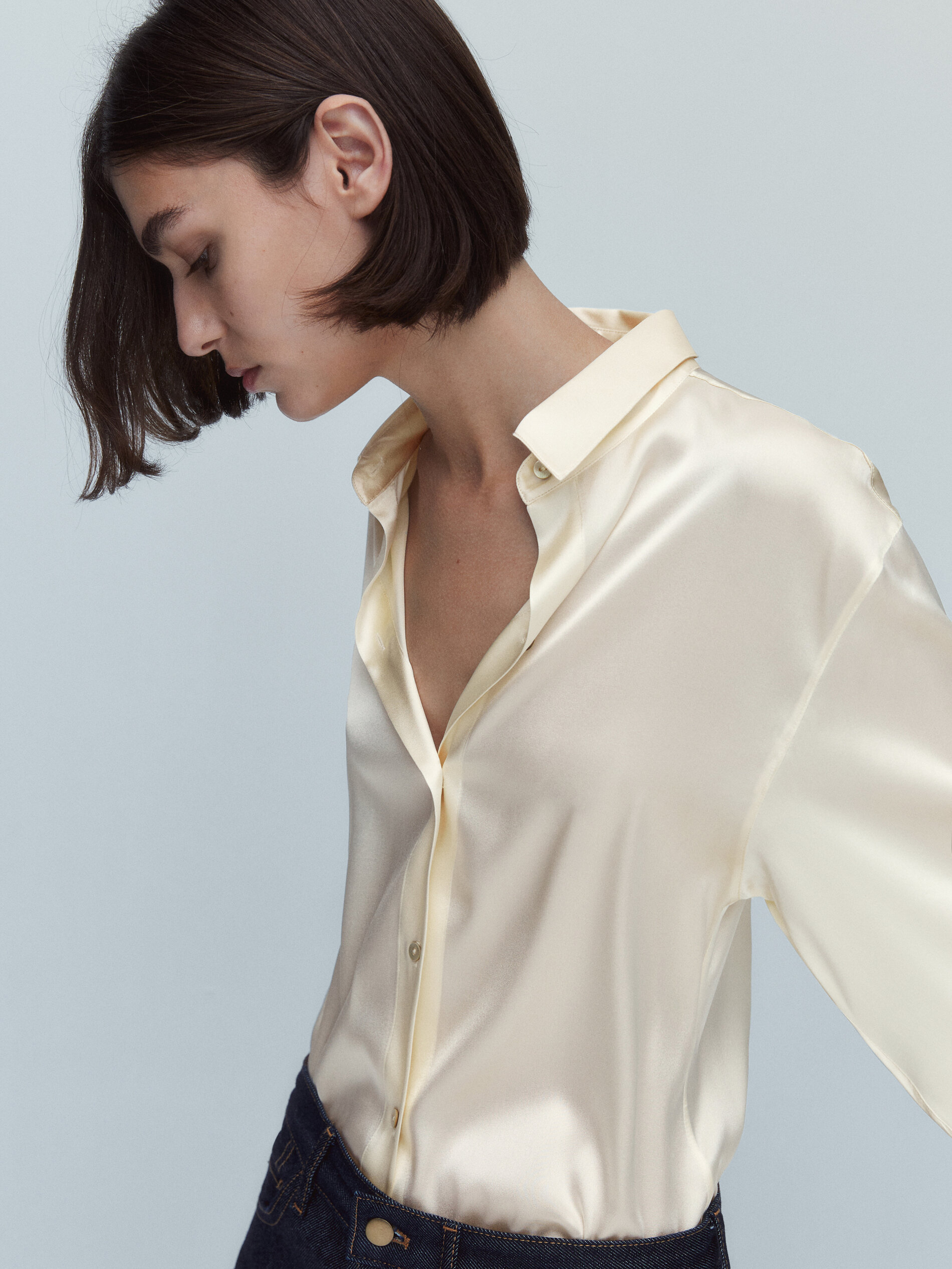 Silk charmeuse shirt clearance