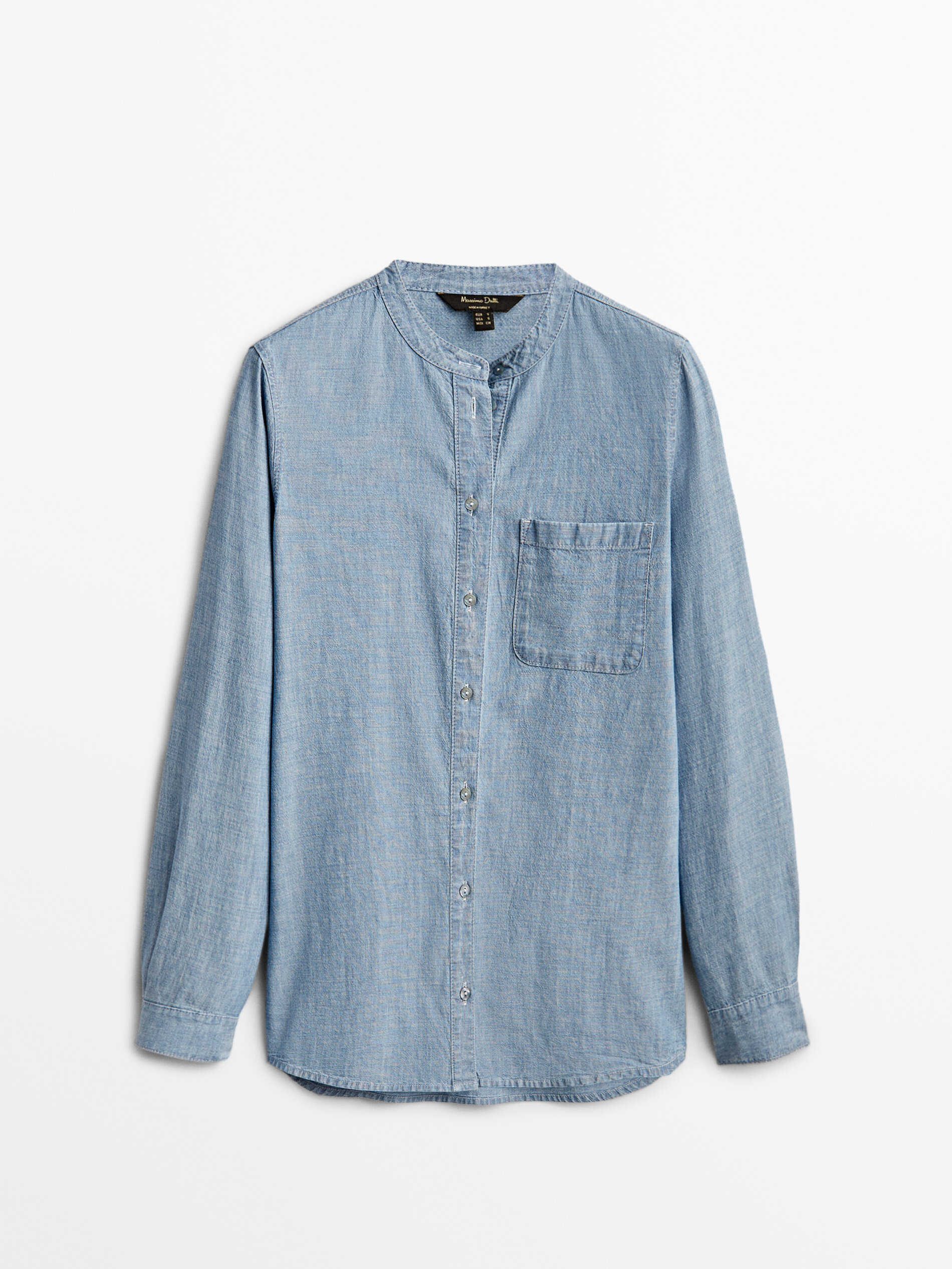 H&m long denim shirt Clearance