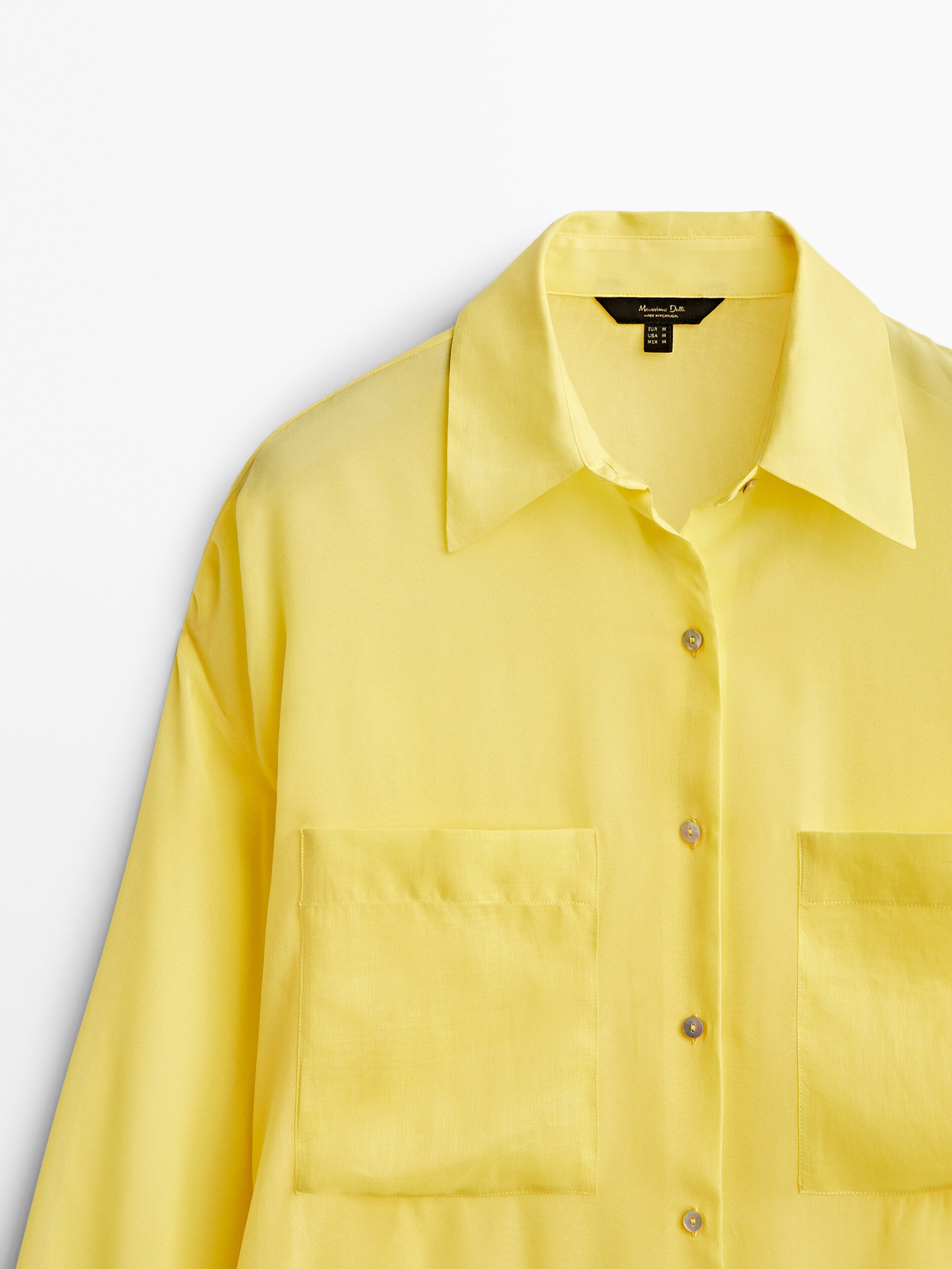 Semi-sheer oversize shirt - Massimo 