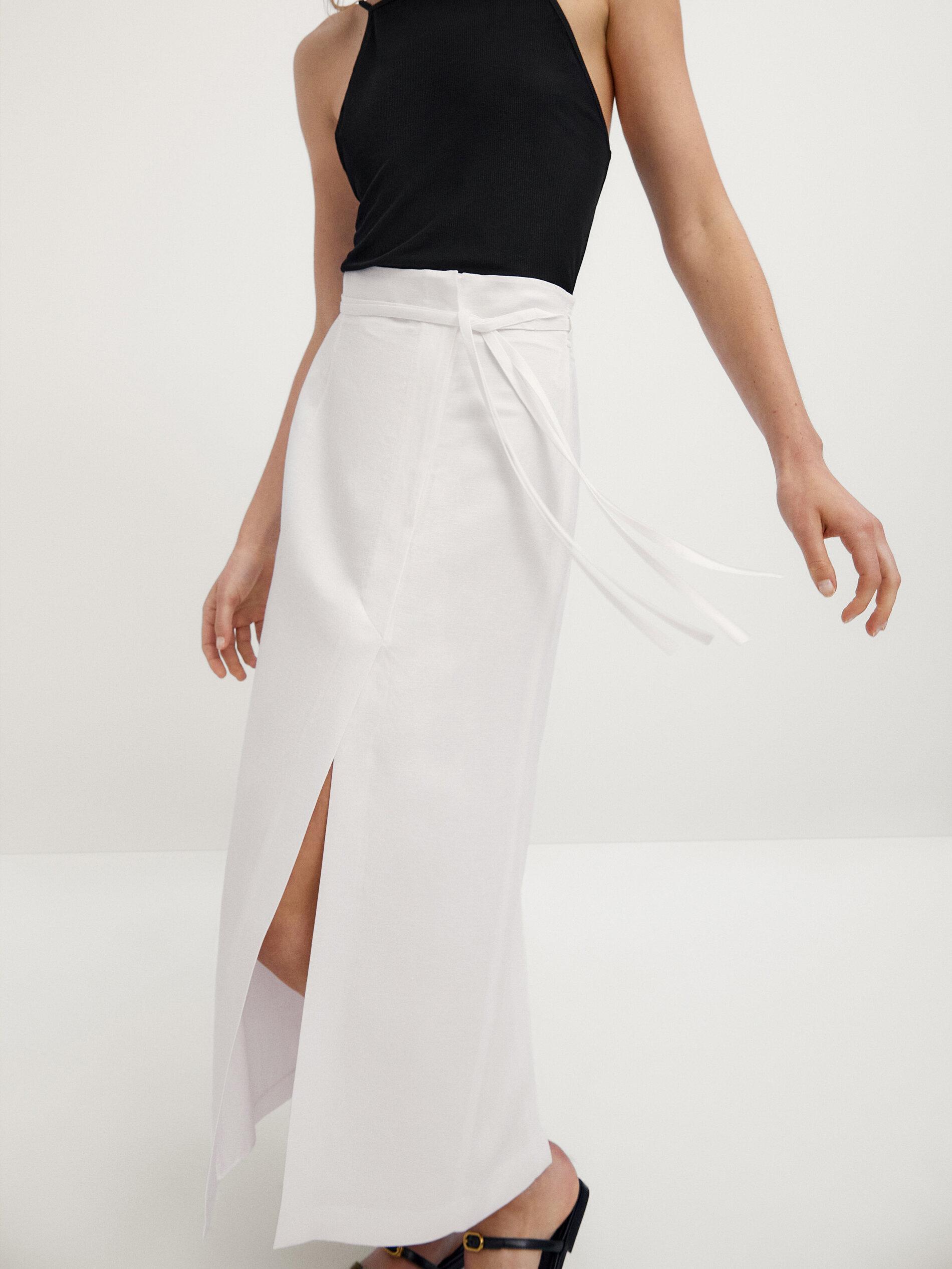 midi skirt slit