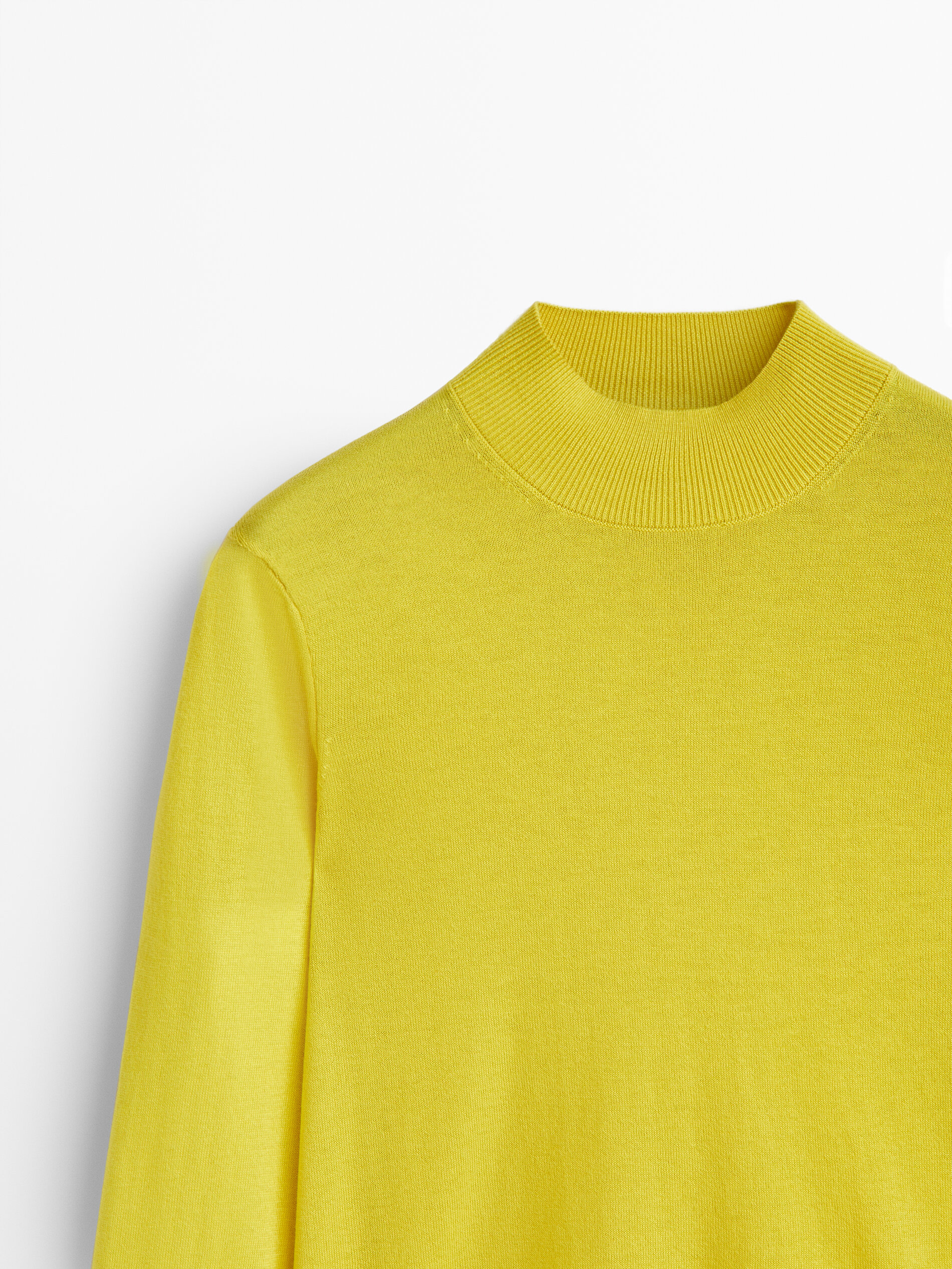Mock turtleneck sweater - Massimo Dutti 