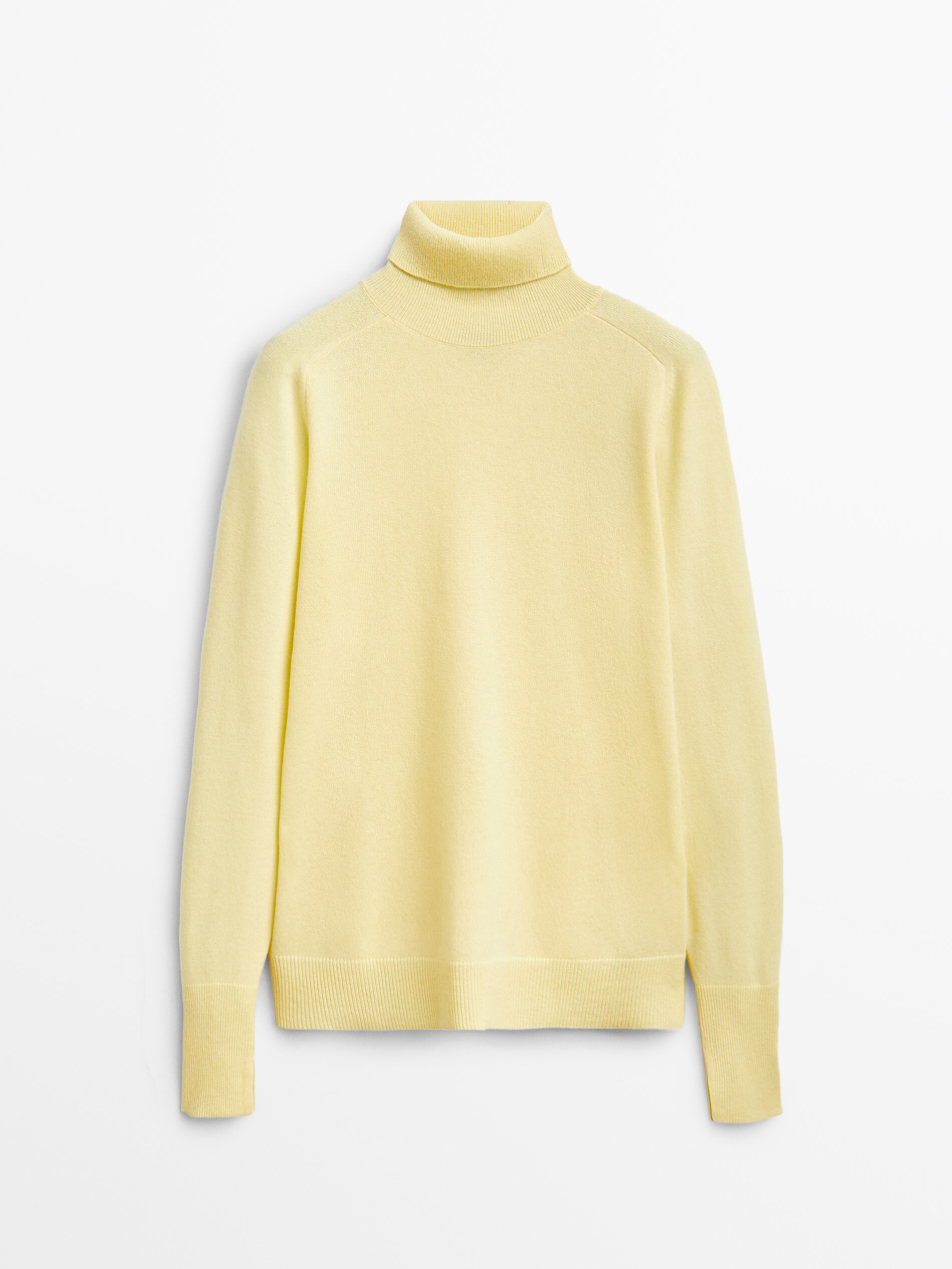 Wool and cashmere high neck sweater 