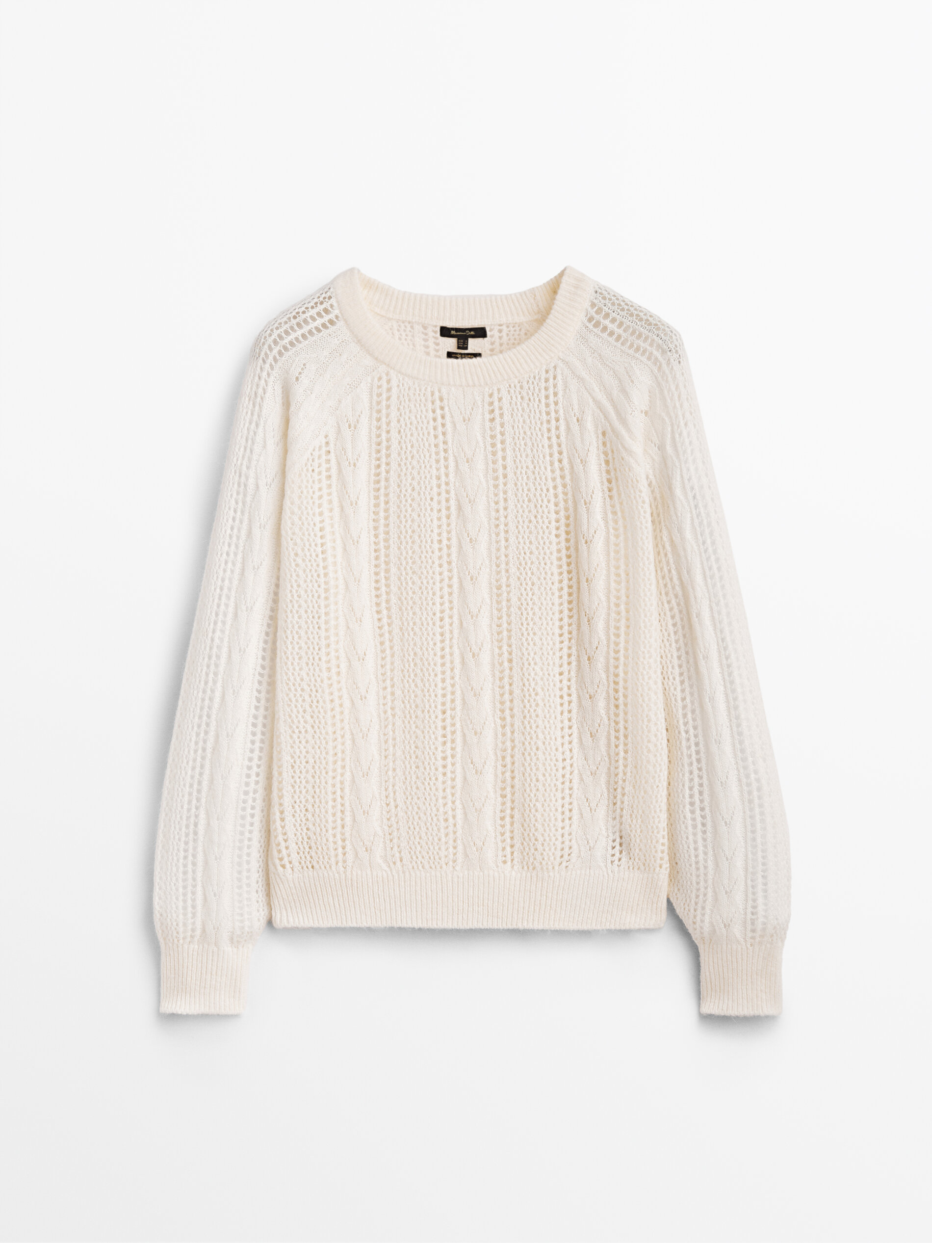 Plaited open knit sweater - Massimo 