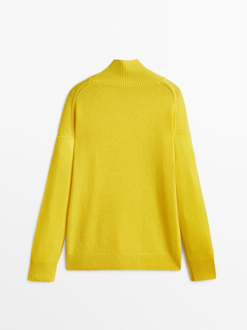 100% cashmere turtleneck sweater - Massimo Dutti United Kingdom