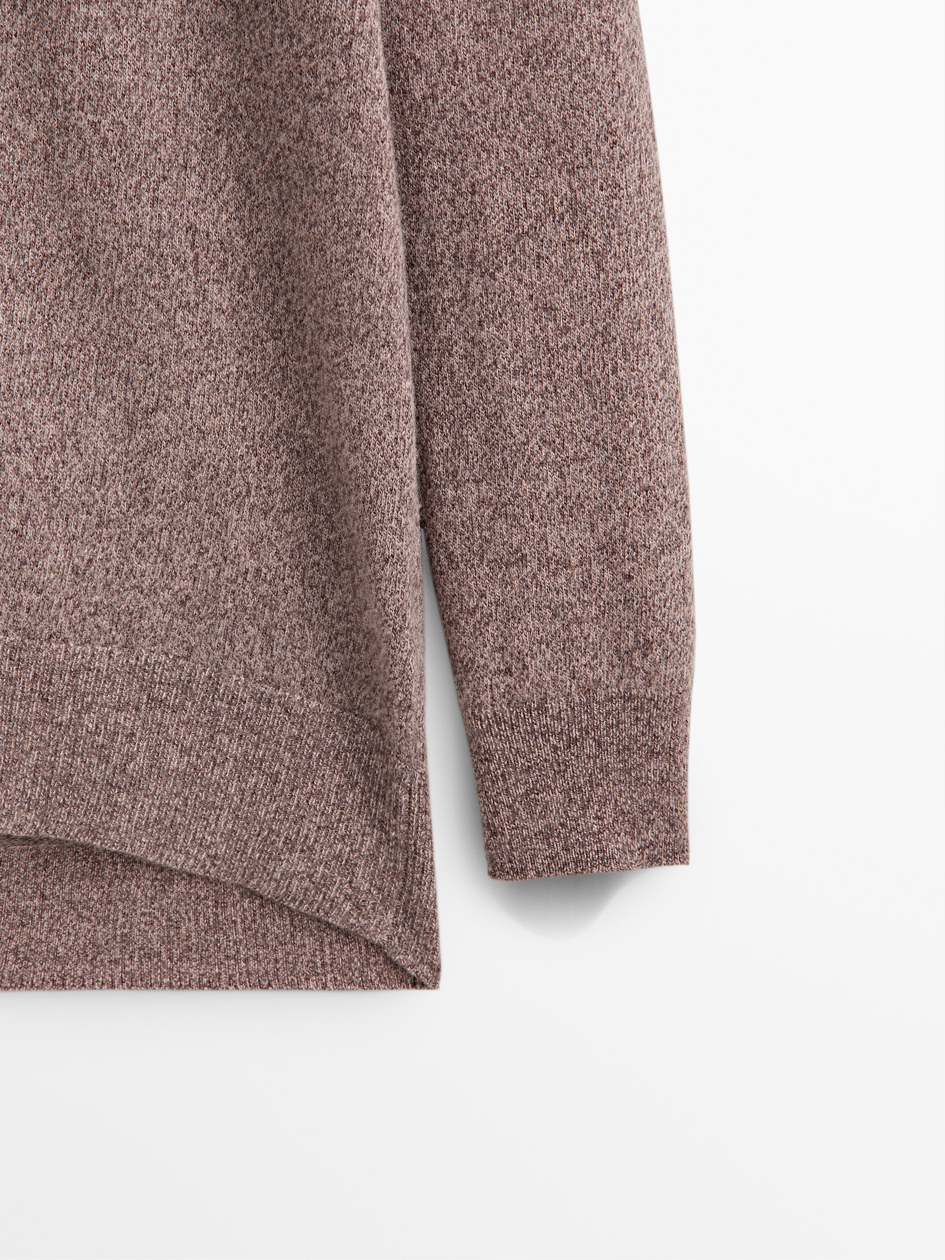 Wool and cashmere blend high neck 