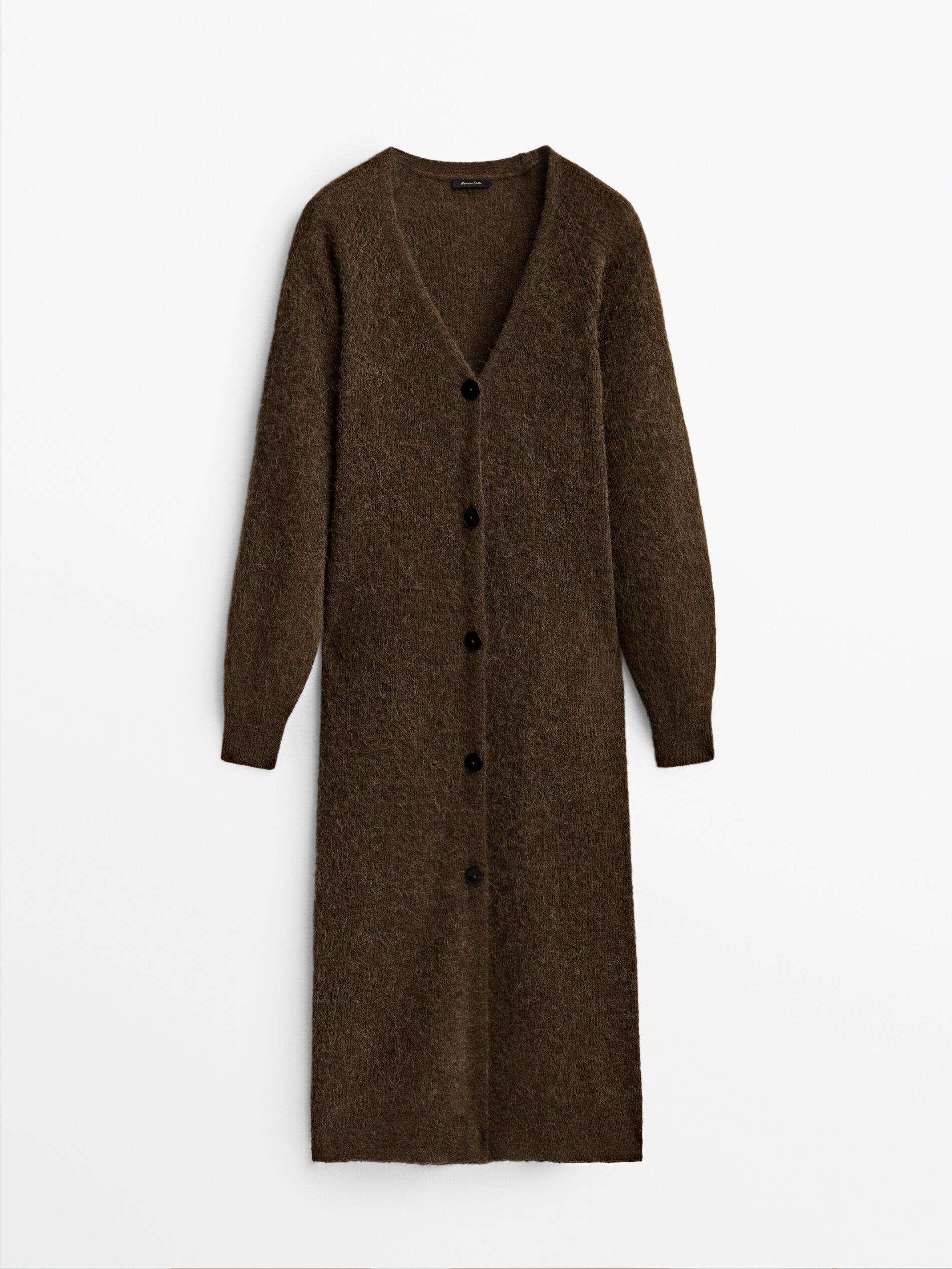 Long knit cardigan - Massimo Dutti 