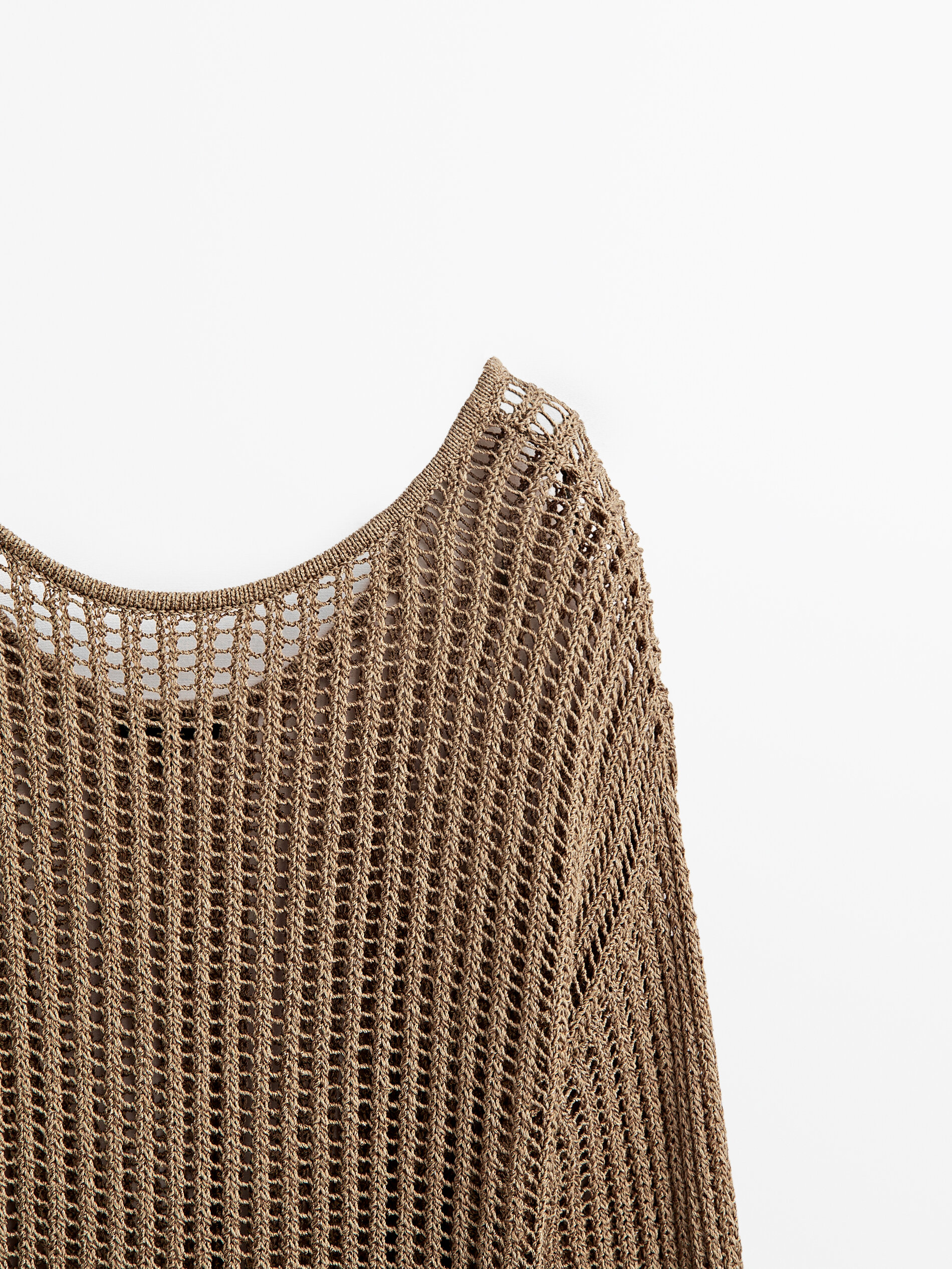 open knit sweater - Massimo Dutti Singapore