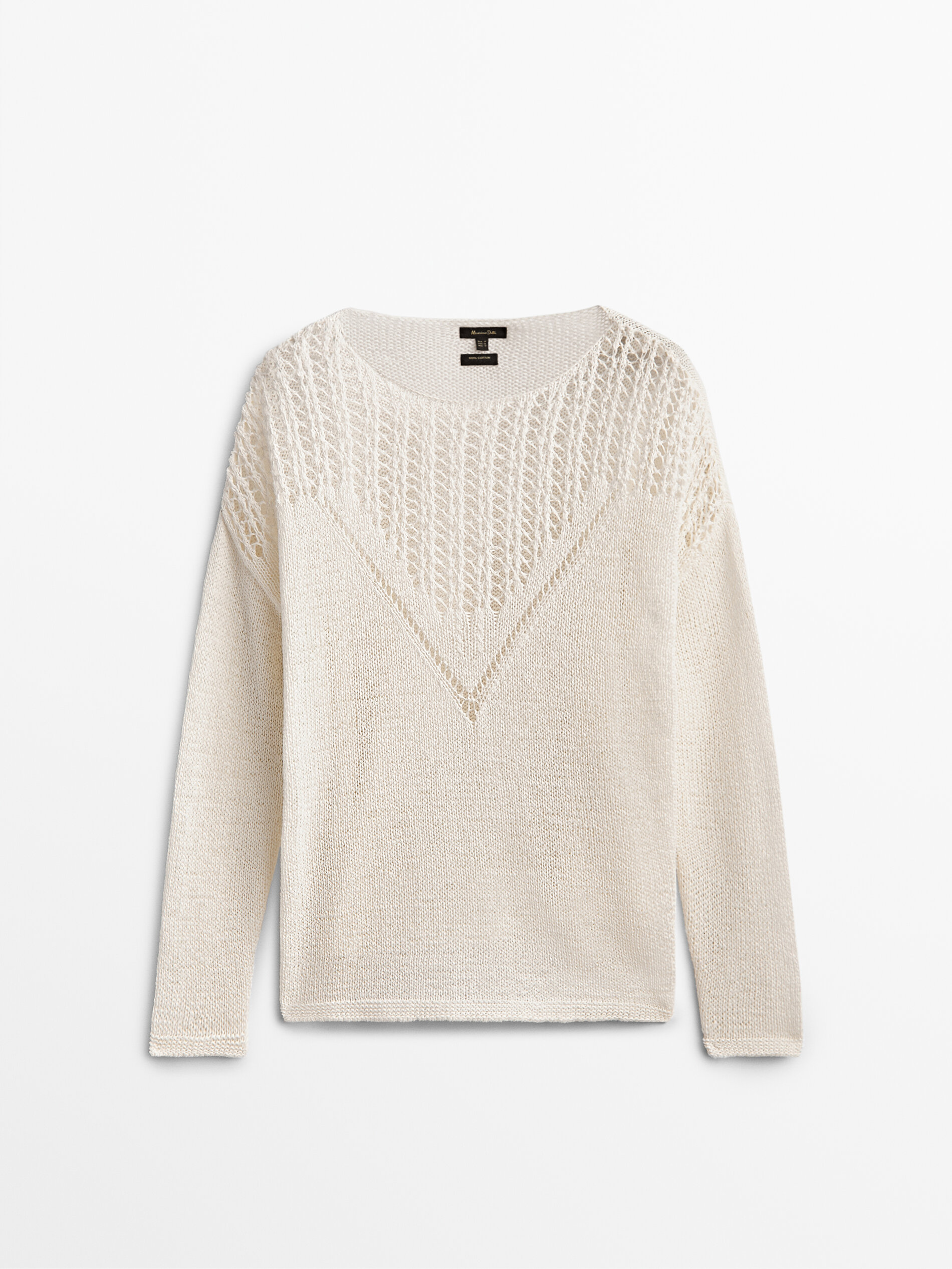 Open knit sweater - Massimo Dutti Israel