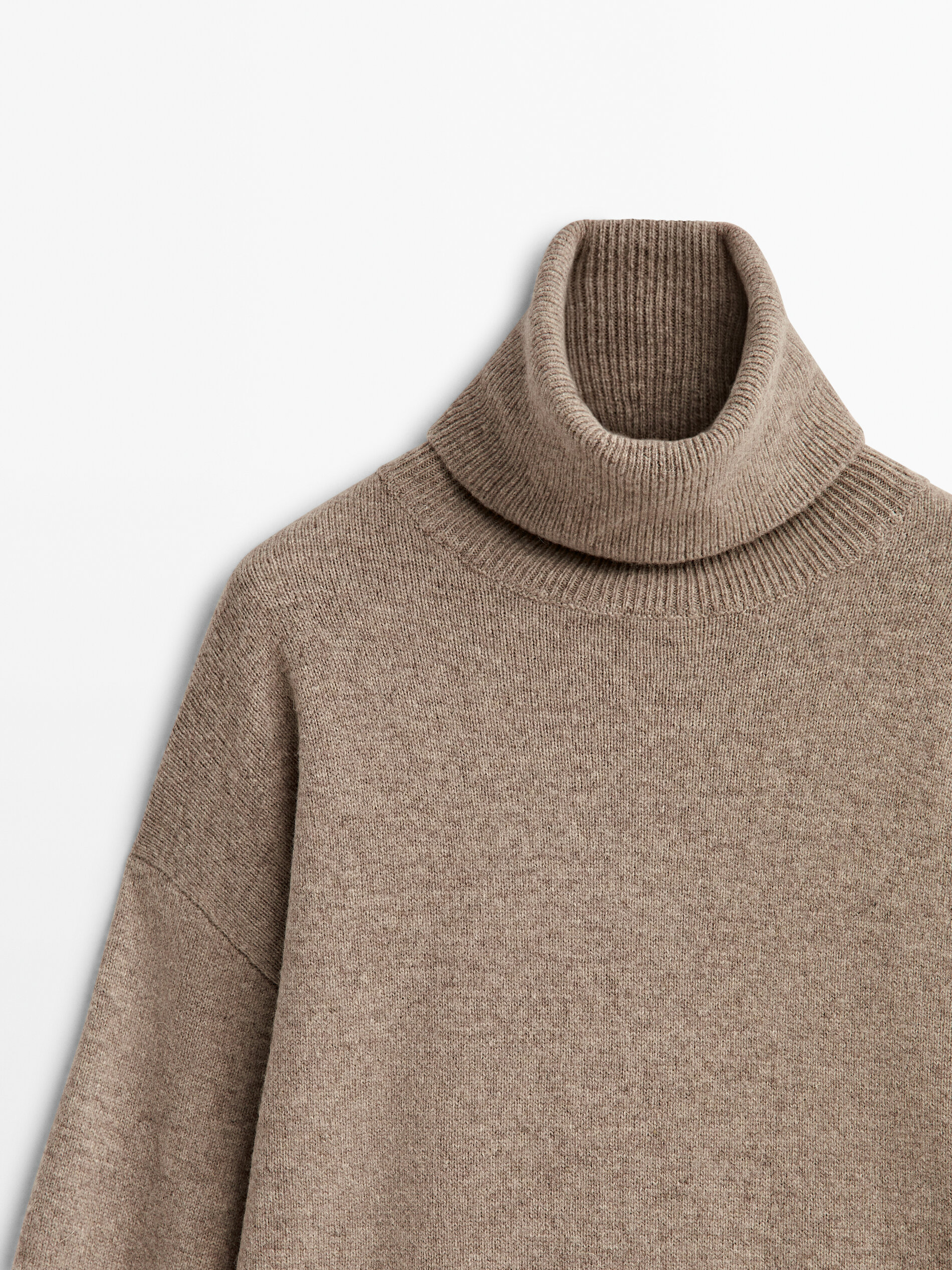 Wool and cashmere blend cape sweater 