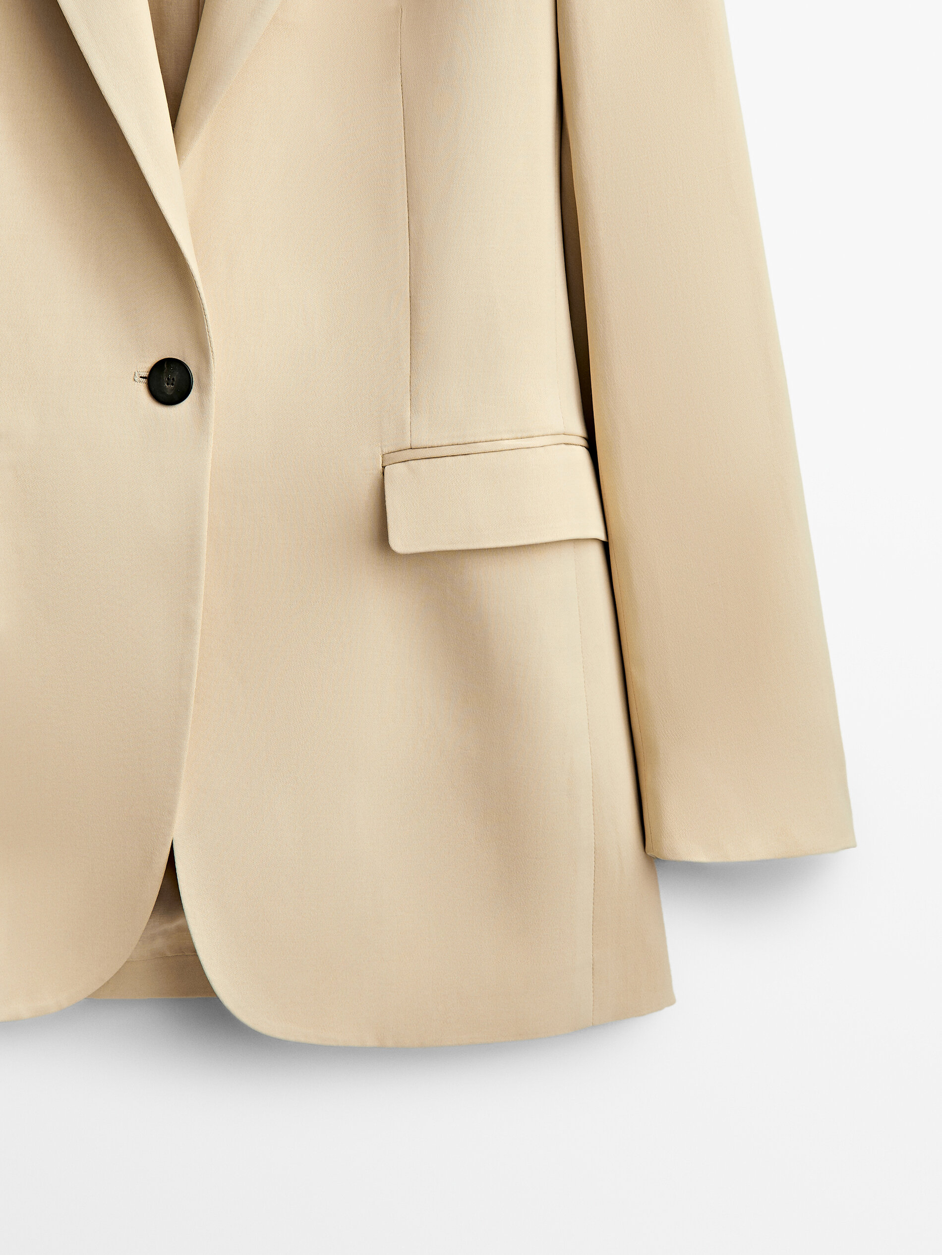Satin suit blazer - Massimo Dutti HONG 