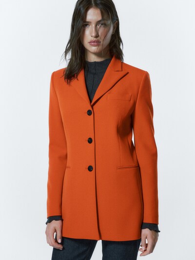 마시모두띠 Massimo Dutti Orange wool blend suit blazer,ORANGE