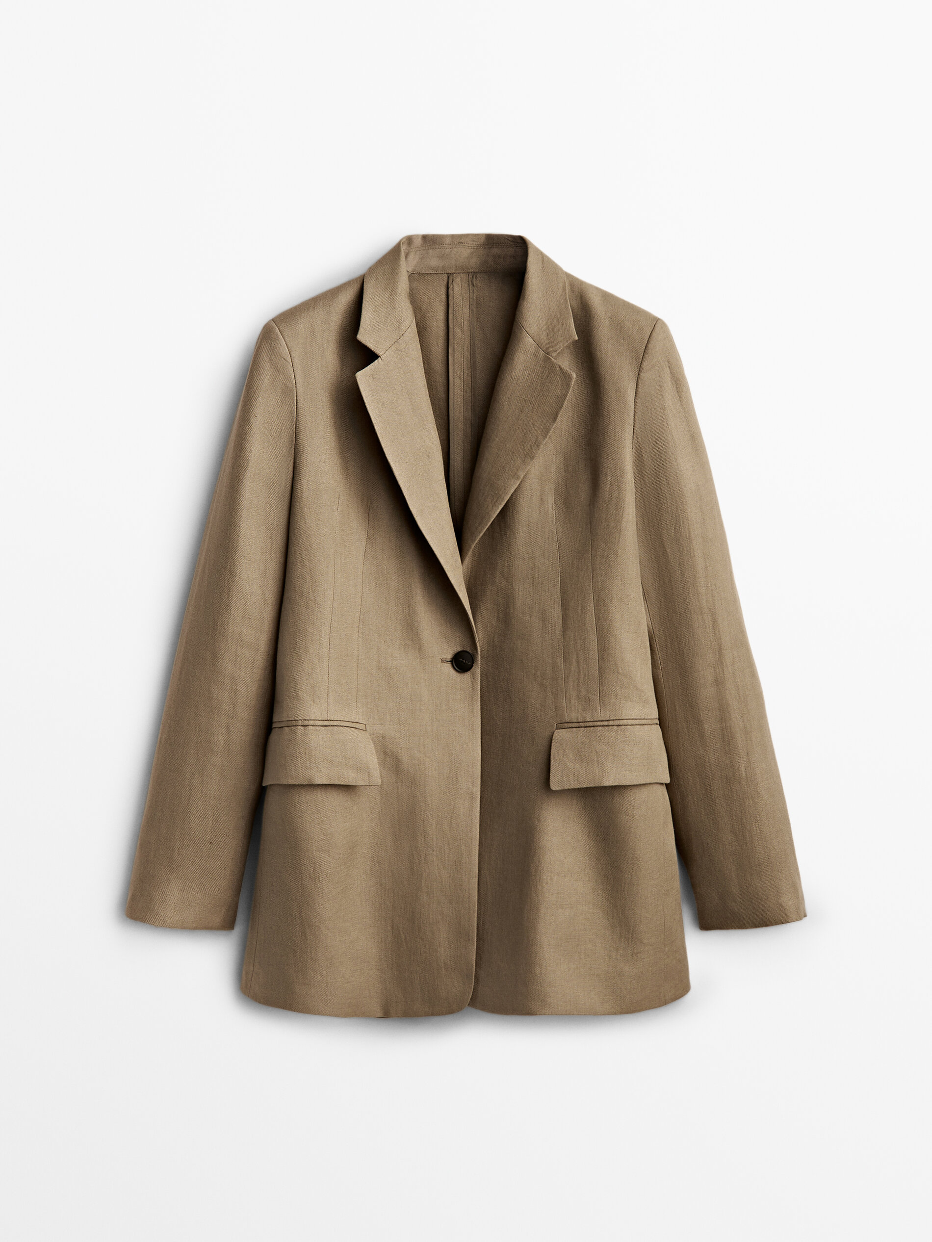 Americana lino un botón - Massimo Dutti España