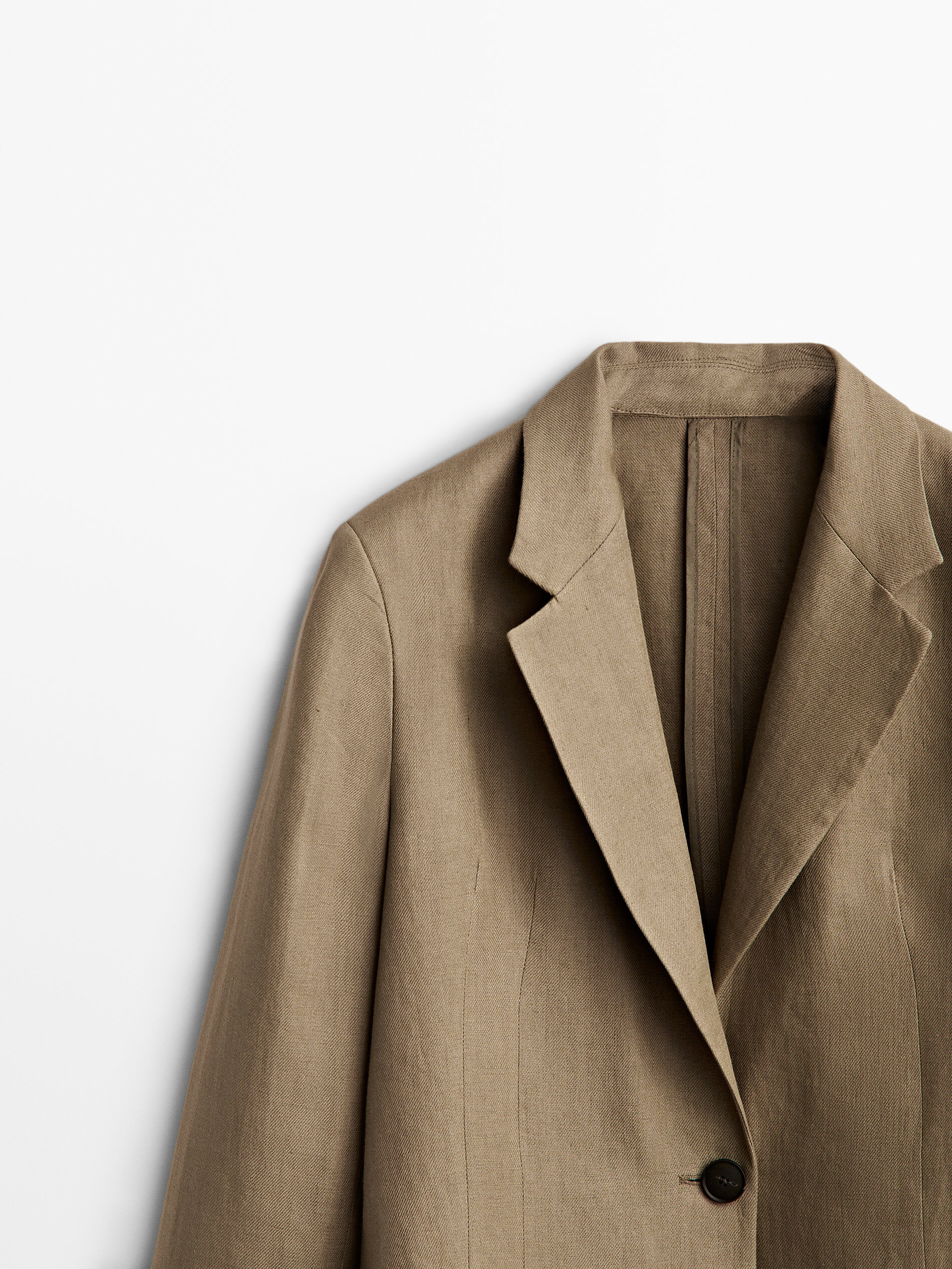 Americana lino un botón - Massimo Dutti España