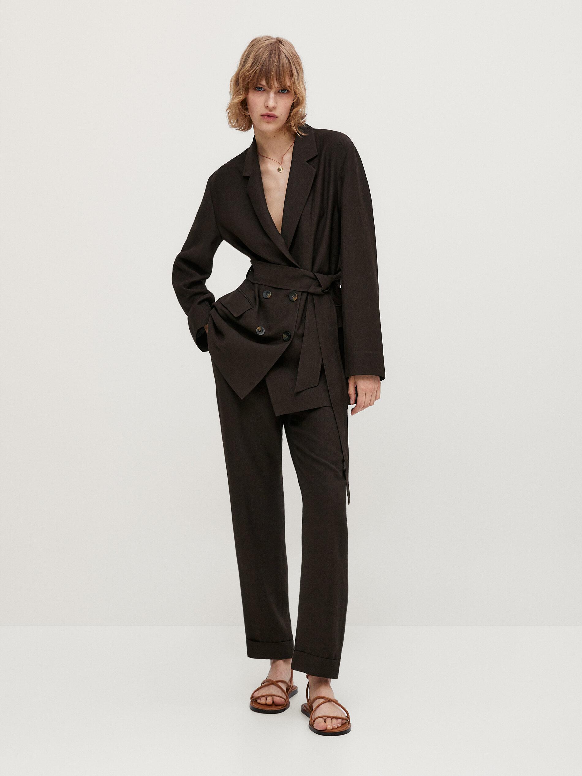 Blejzer na preklop s pojasom