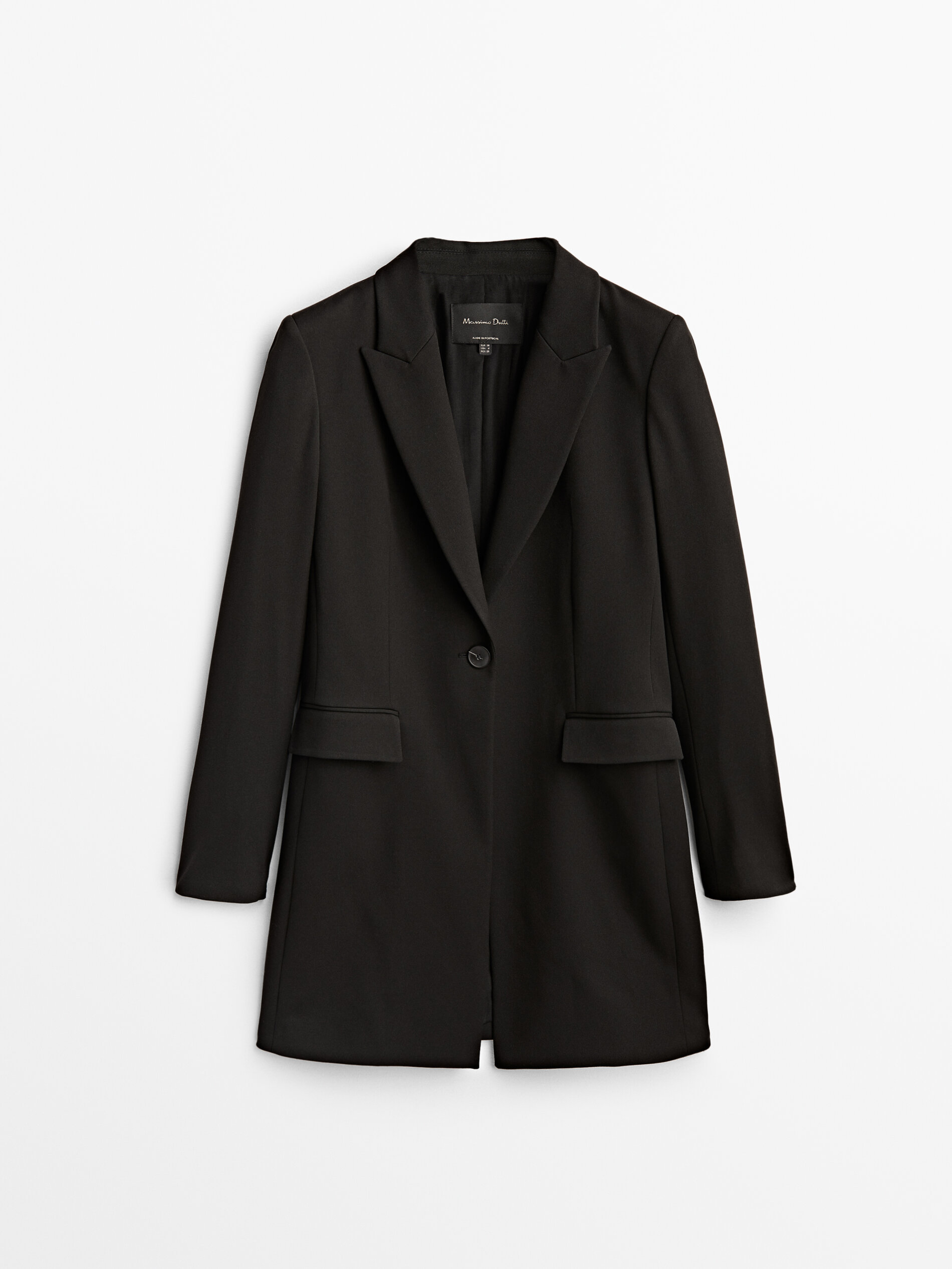 Massimo Dutti - Women - Black Frock Coat Blazer - Black - 6