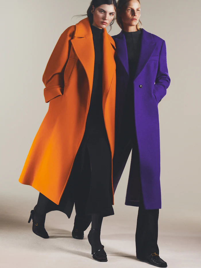 Long straight wool coat MULBERRY