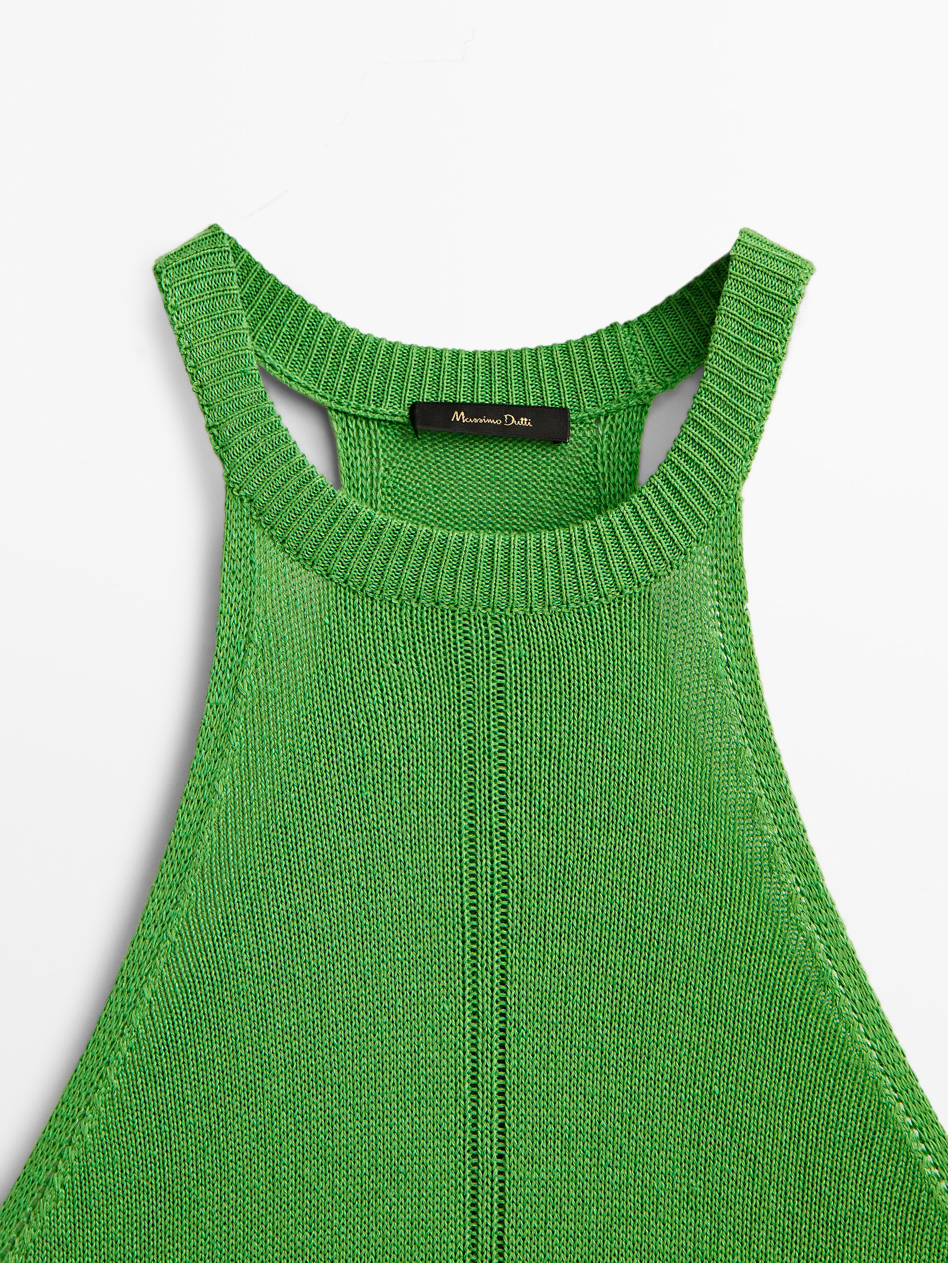 Knit dress with straps - Massimo Dutti 