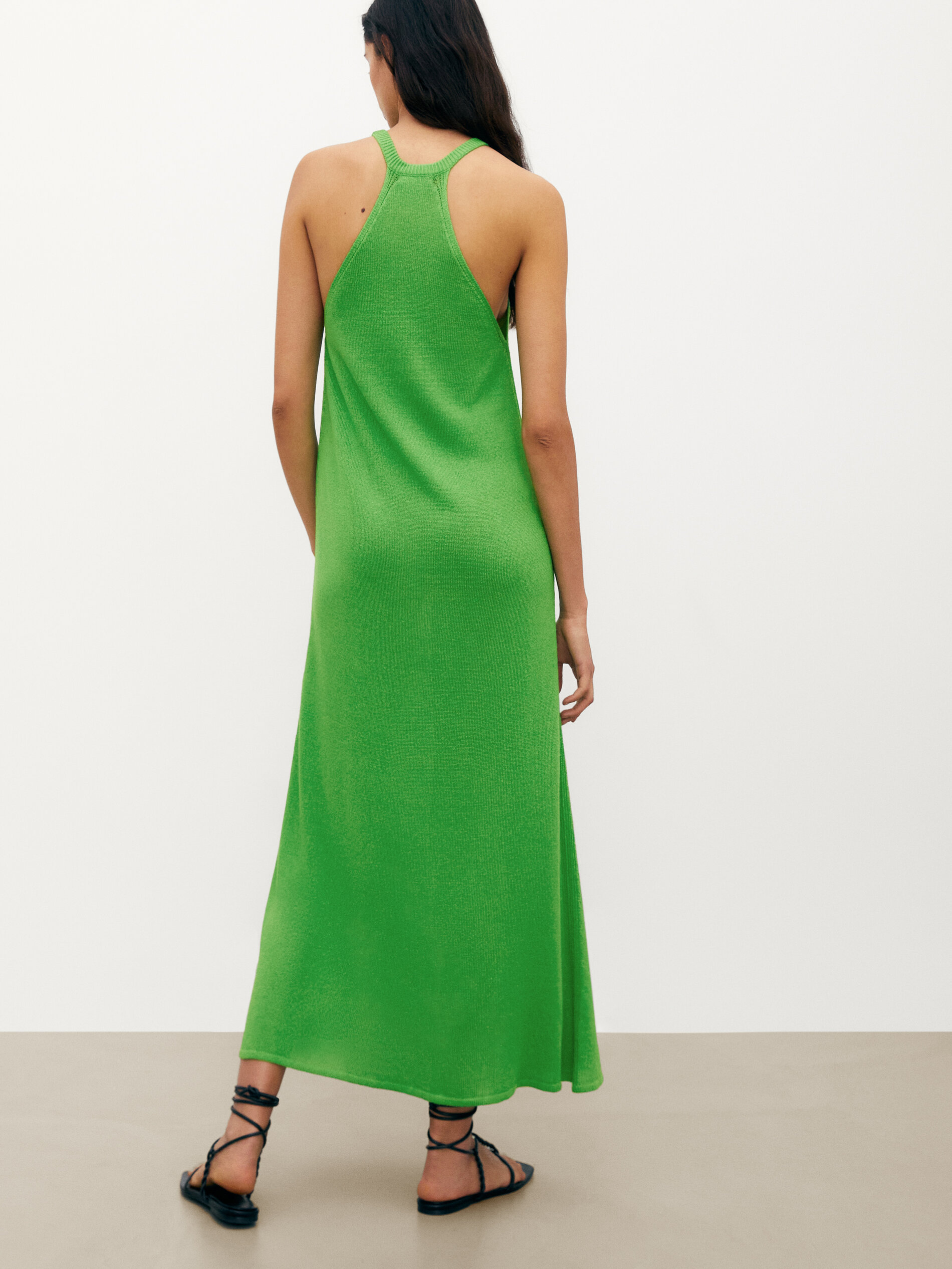 Knit dress with straps - Massimo Dutti 