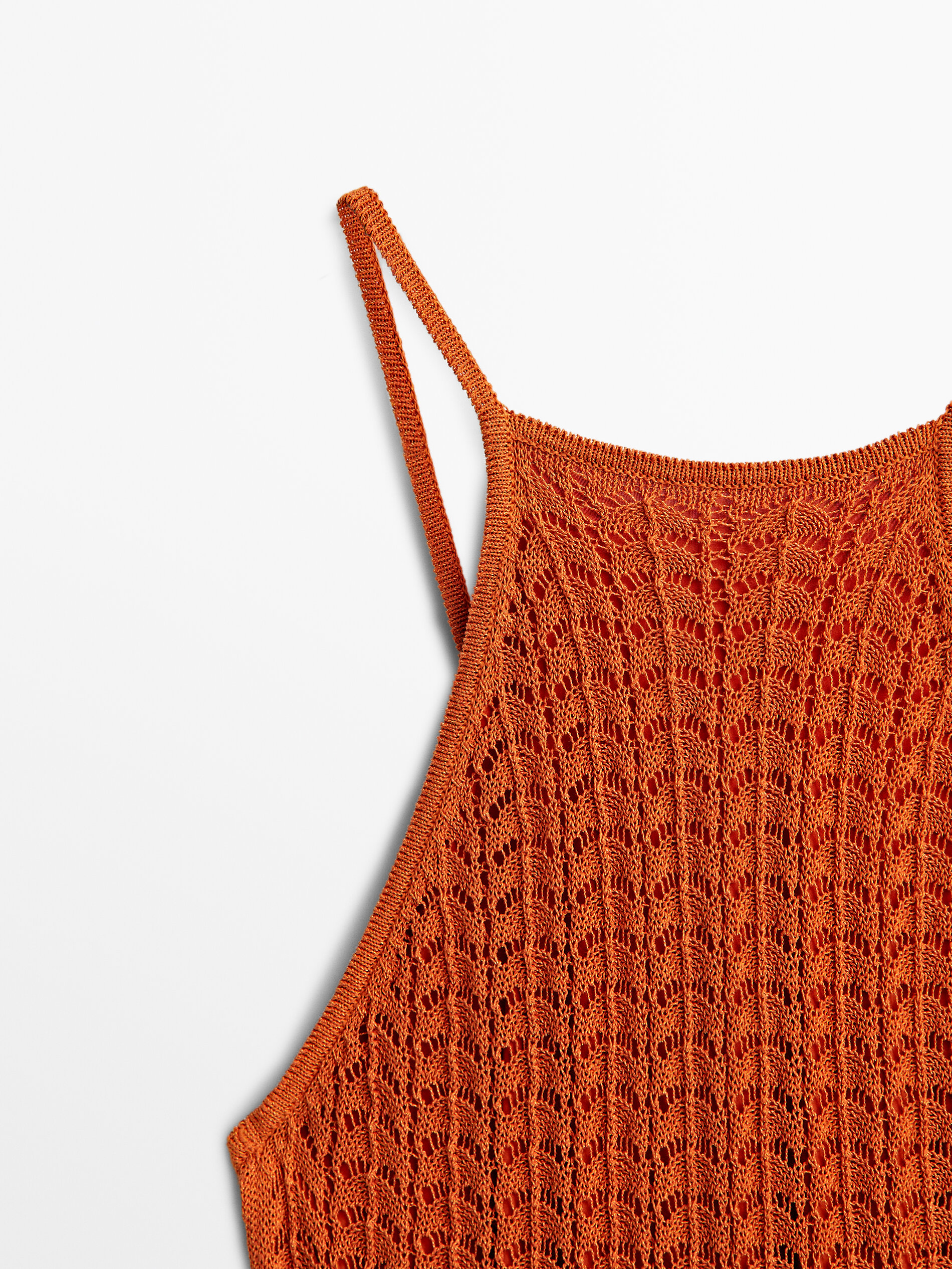 Vestito lungo in maglia crochet - Massimo Dutti Italia