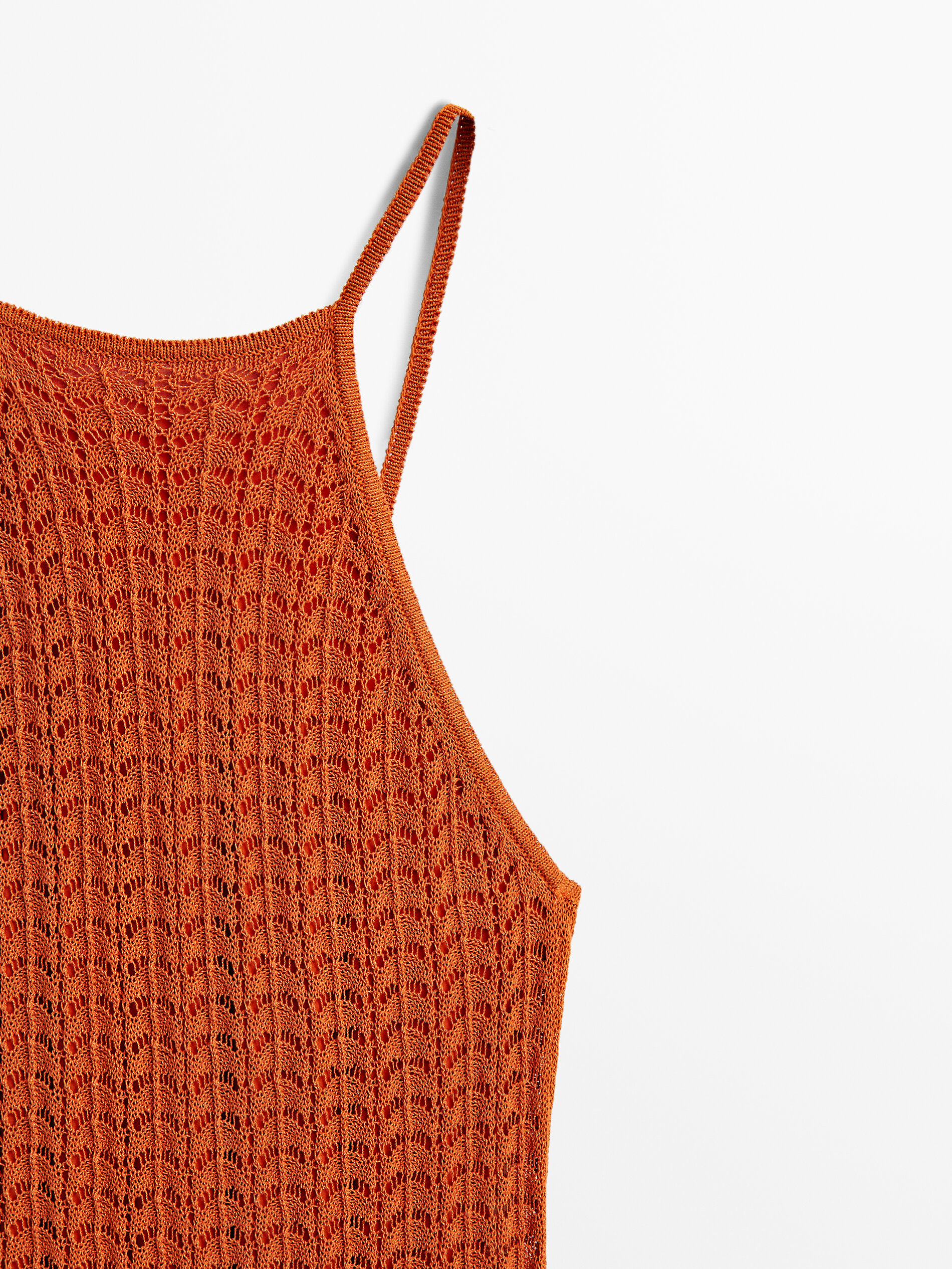 Vestito lungo in maglia crochet - Massimo Dutti Italia