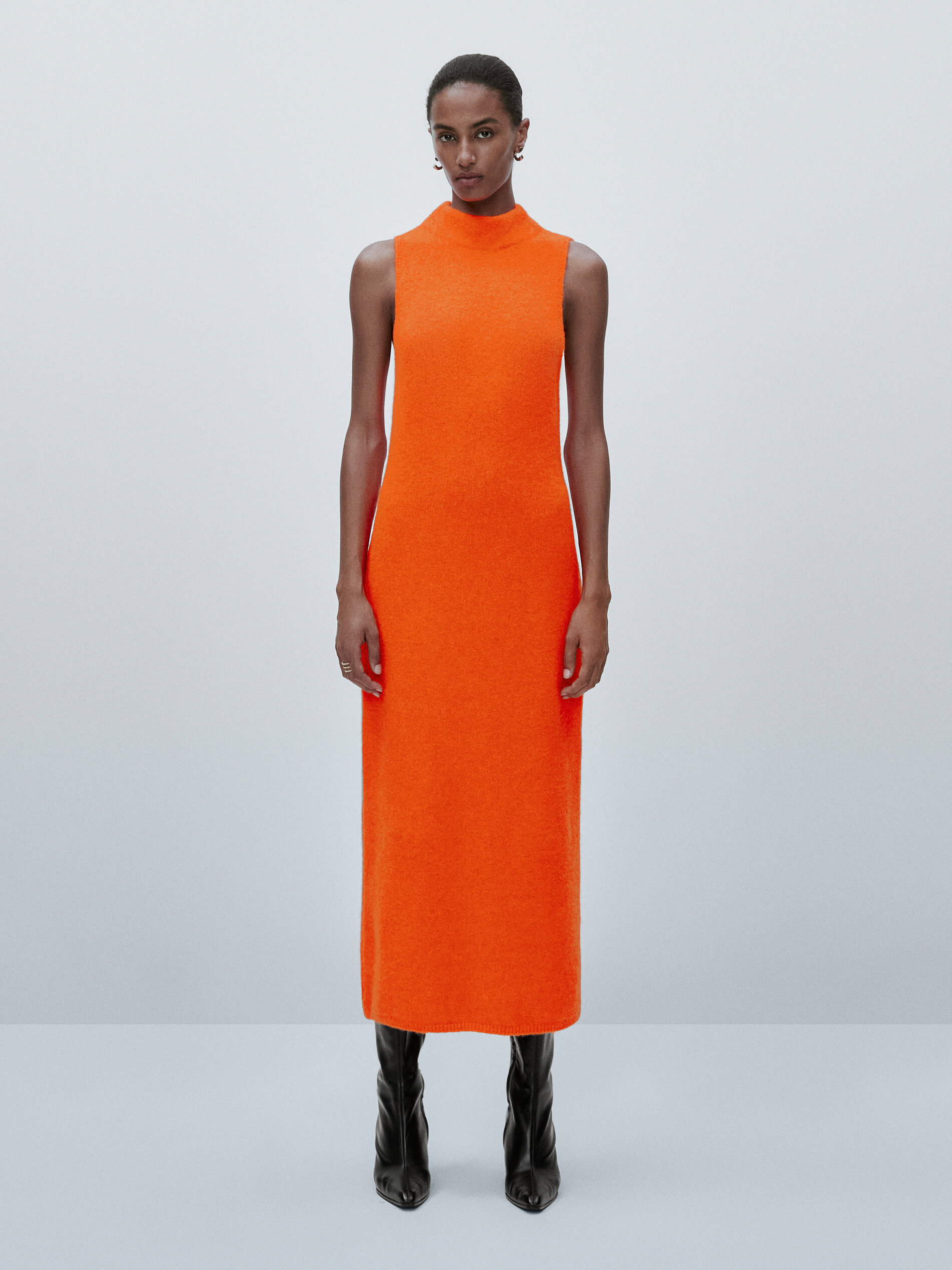 Knit mock turtleneck dress - Limited 