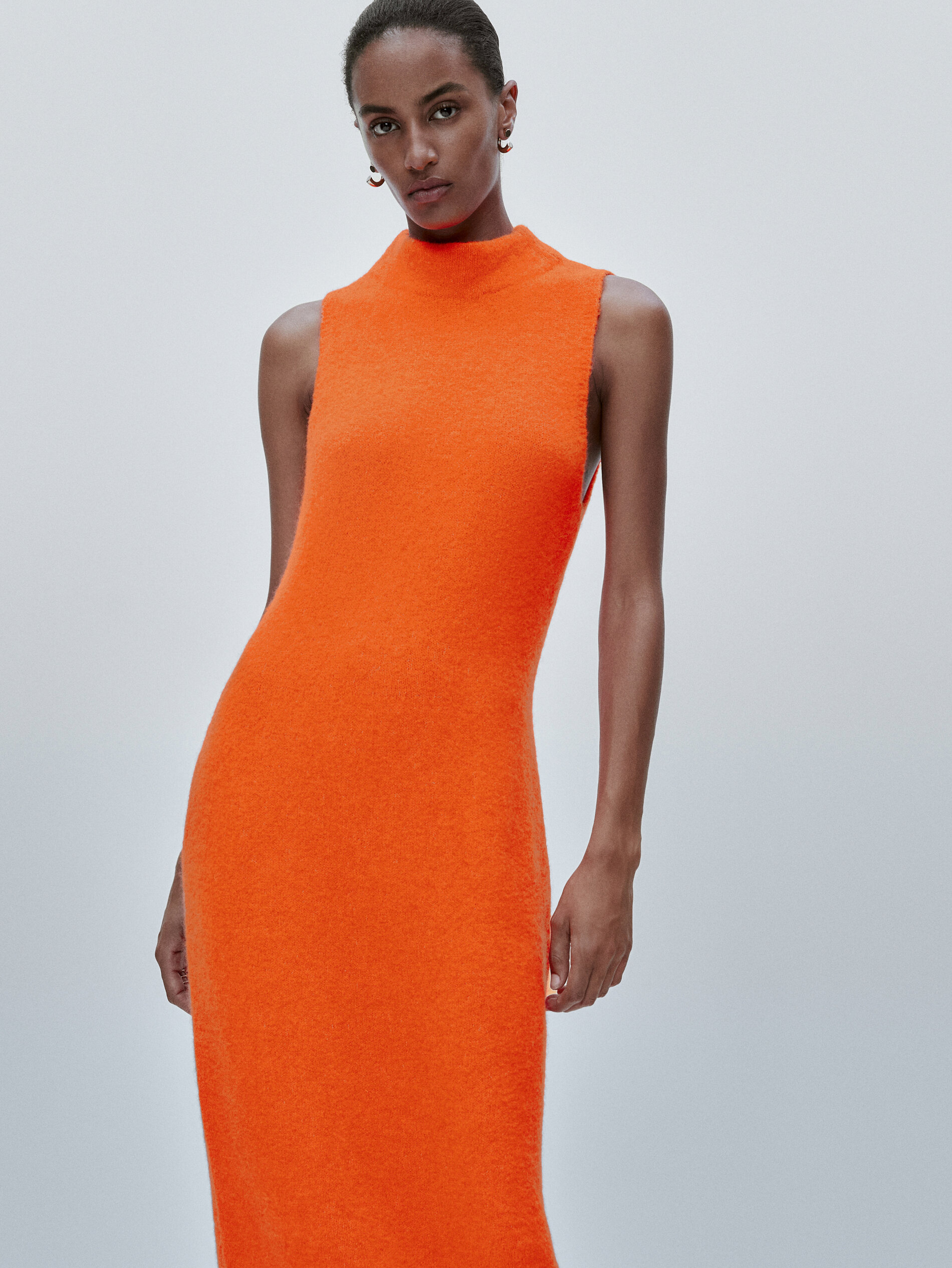Knit mock turtleneck dress - Limited 