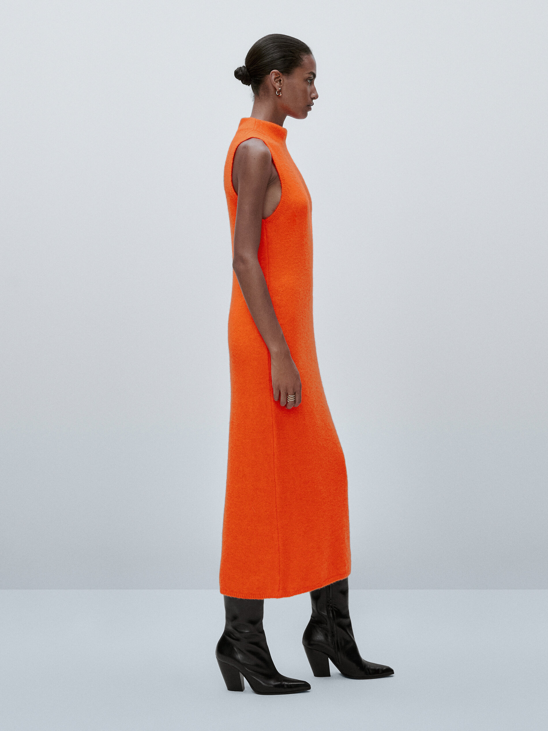 Knit mock turtleneck dress - Limited 