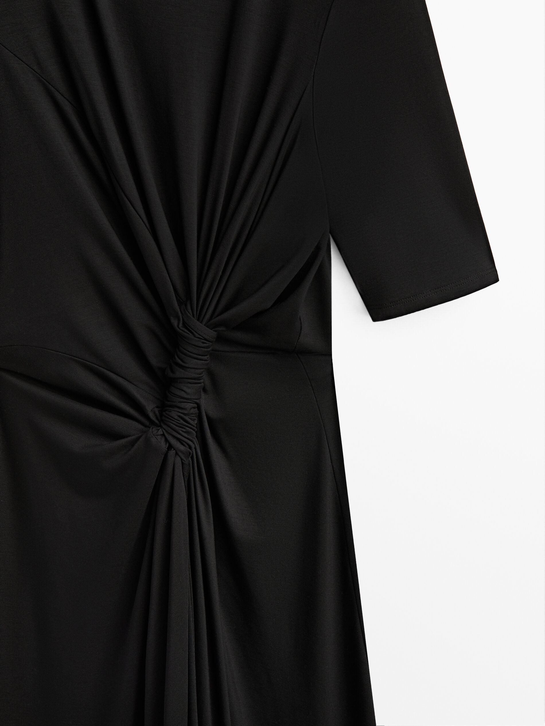 Long dress with front knot - Massimo 