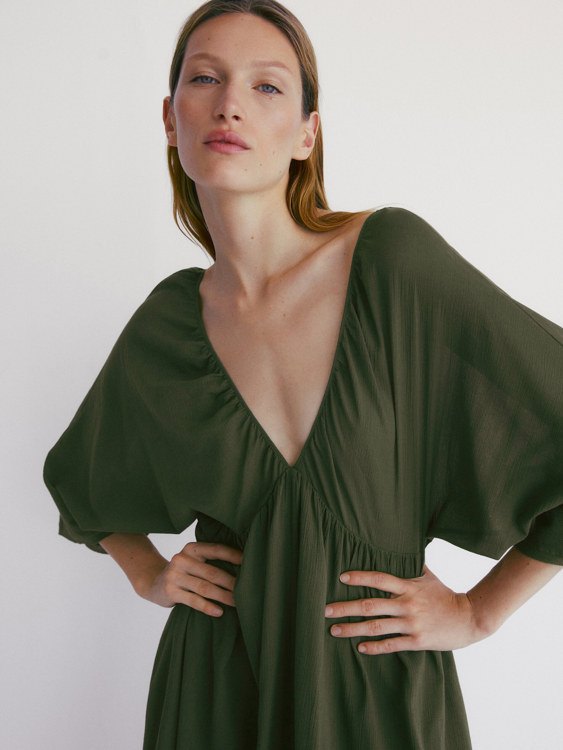 Comprar Vestido largo camisero manga corta Rojo Surkana - Tienda Surkana  Oficial