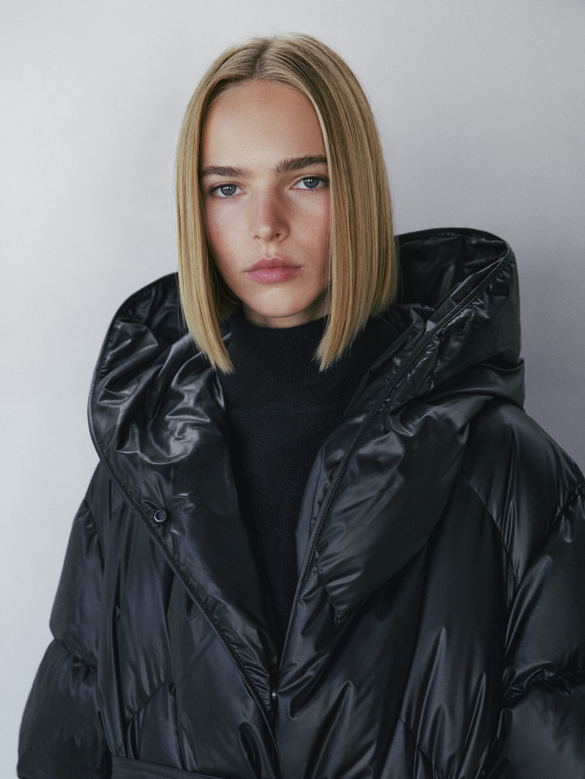Long crossover down jacket - Massimo 