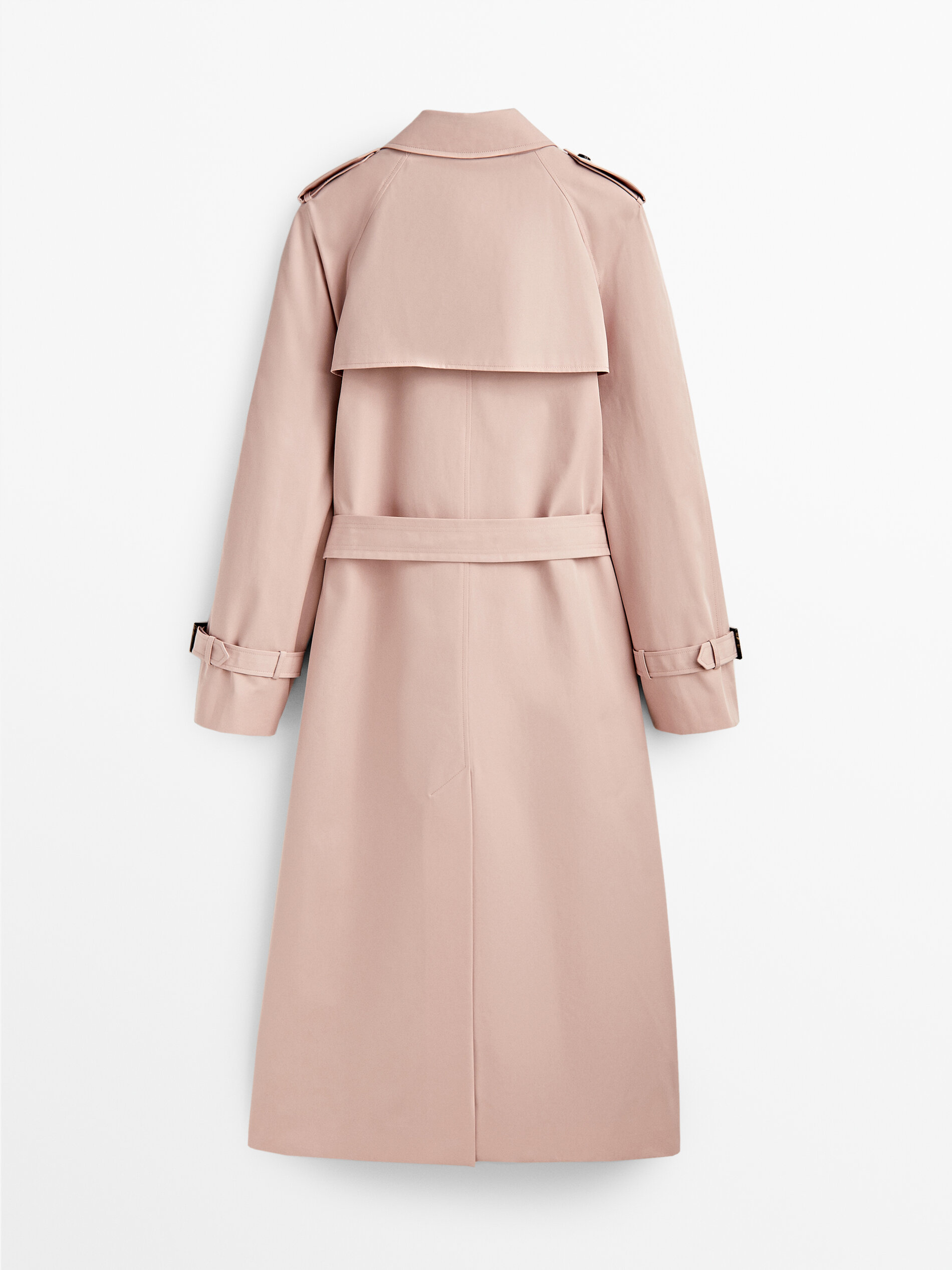 Pink trench coat - Massimo Dutti 