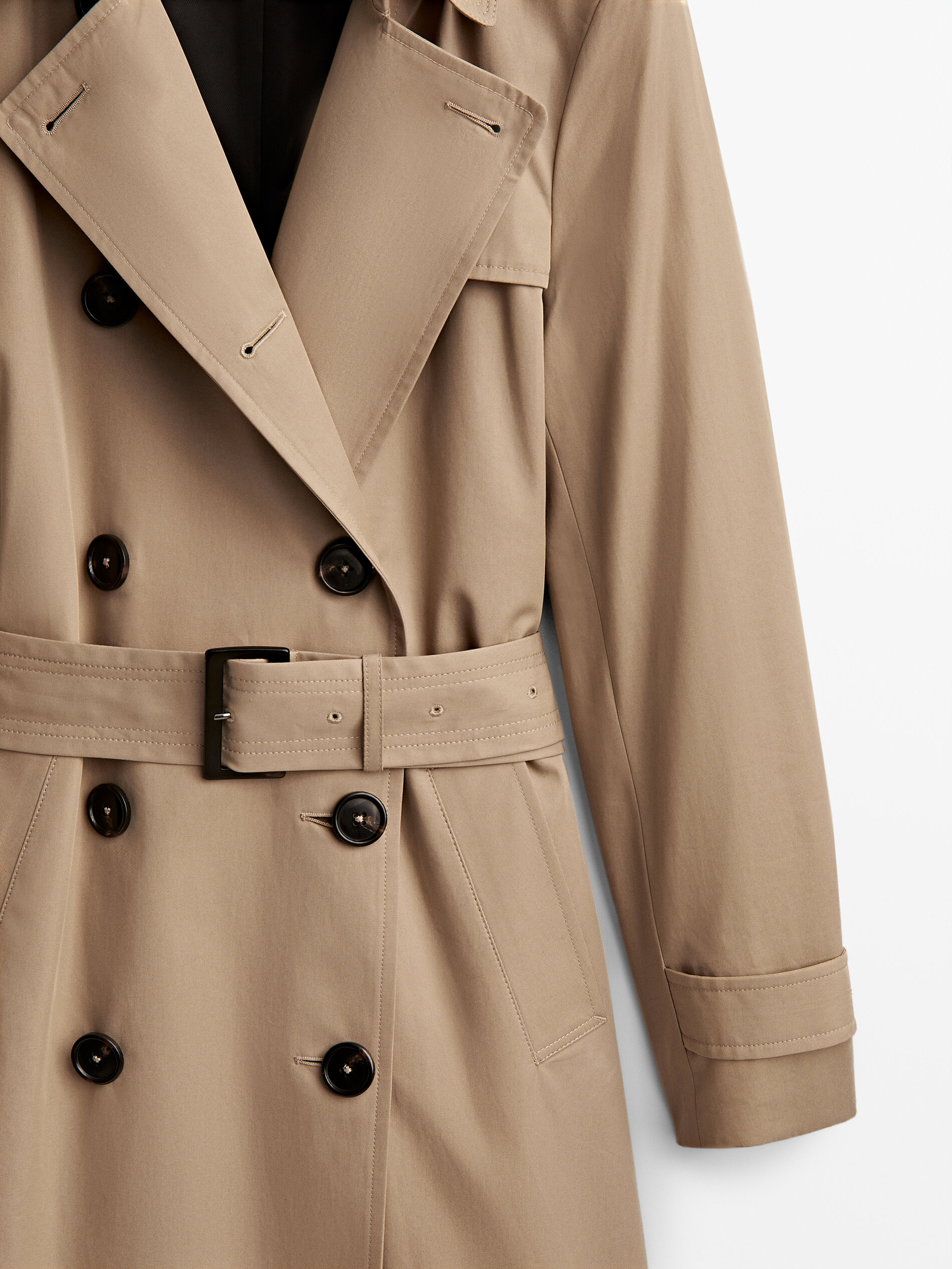 Trench coat with belt - Massimo Dutti 