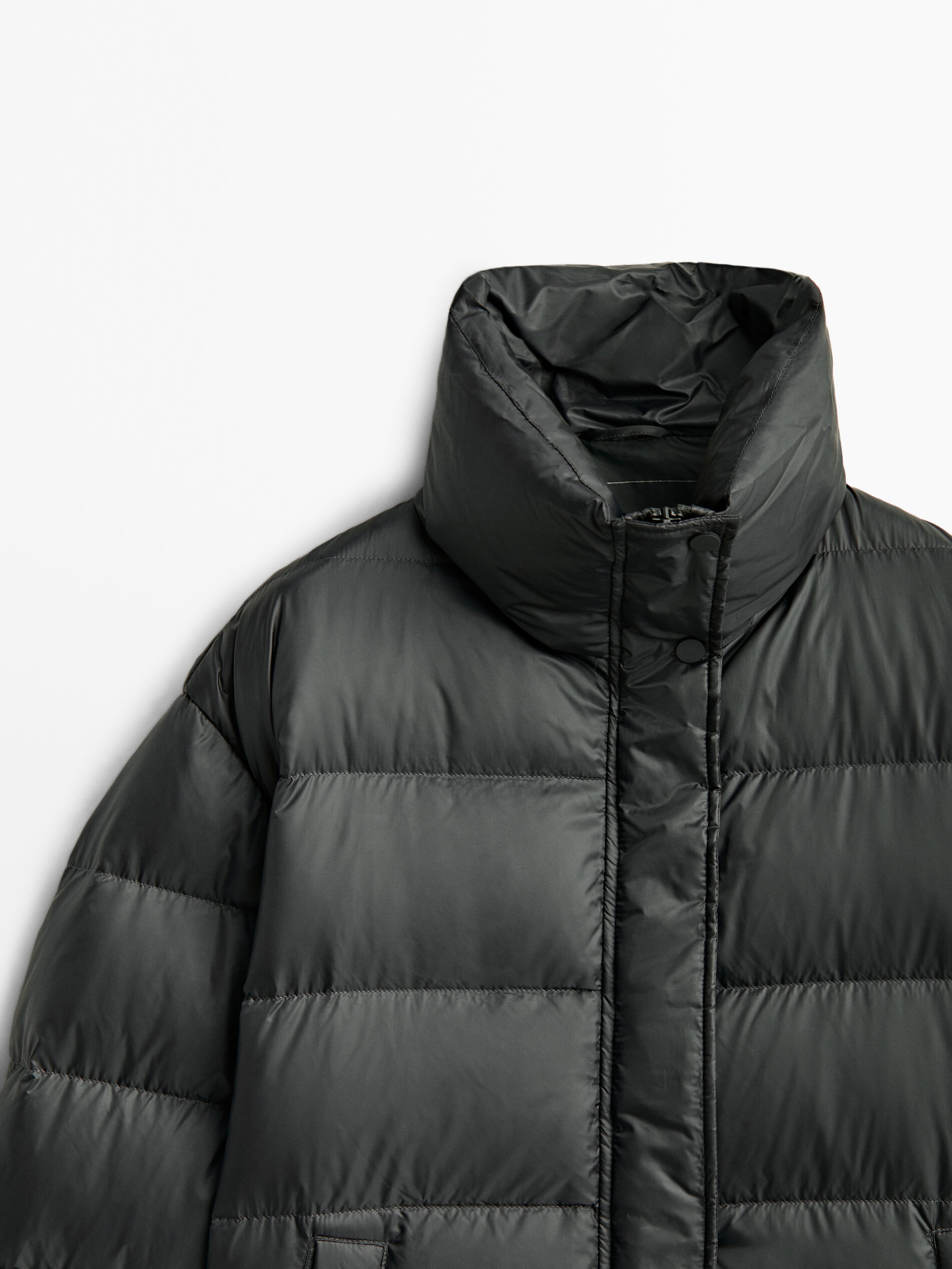Down puffer coat - Massimo Dutti Slovenia