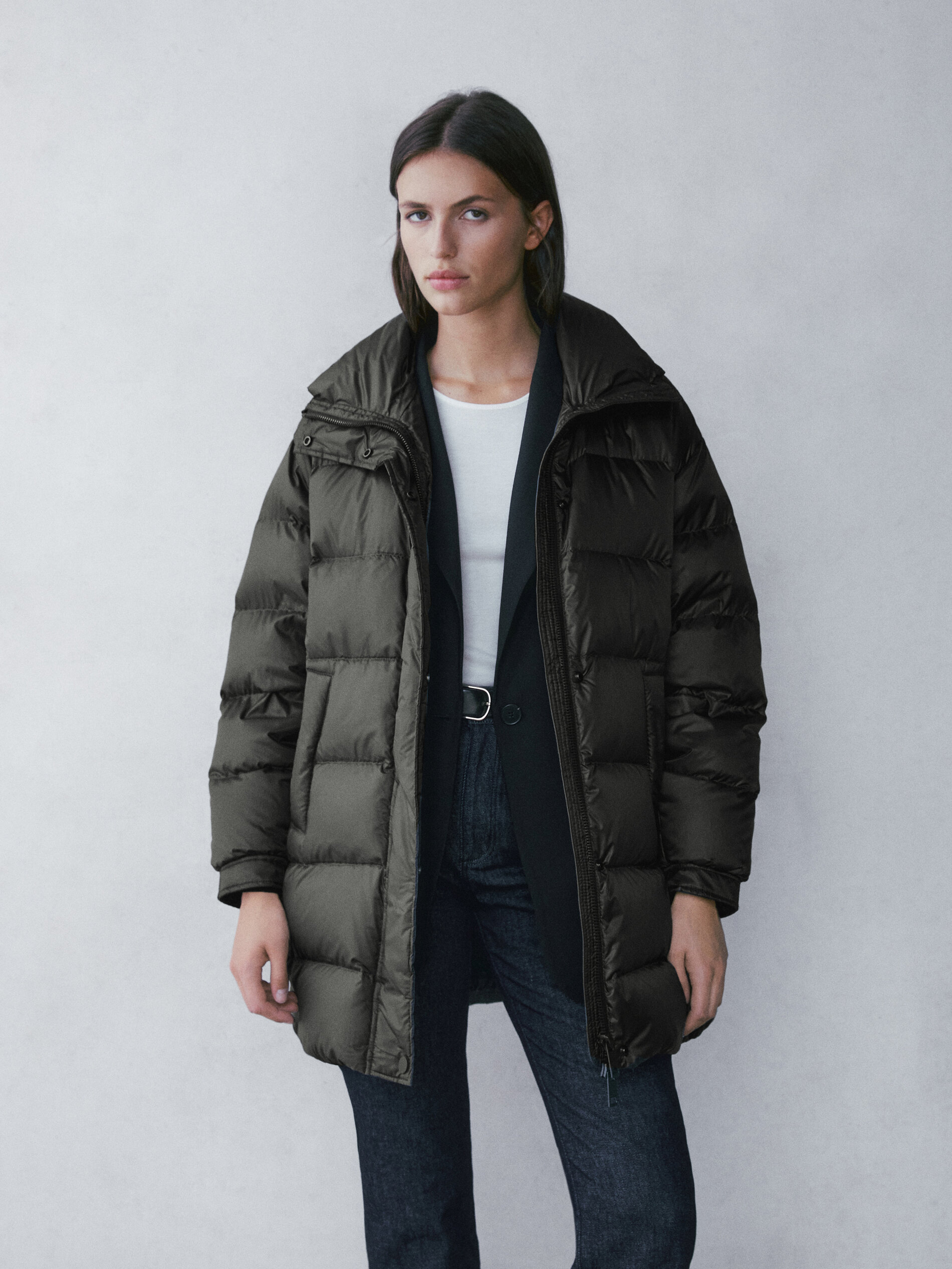 Down puffer coat - Massimo Dutti United 