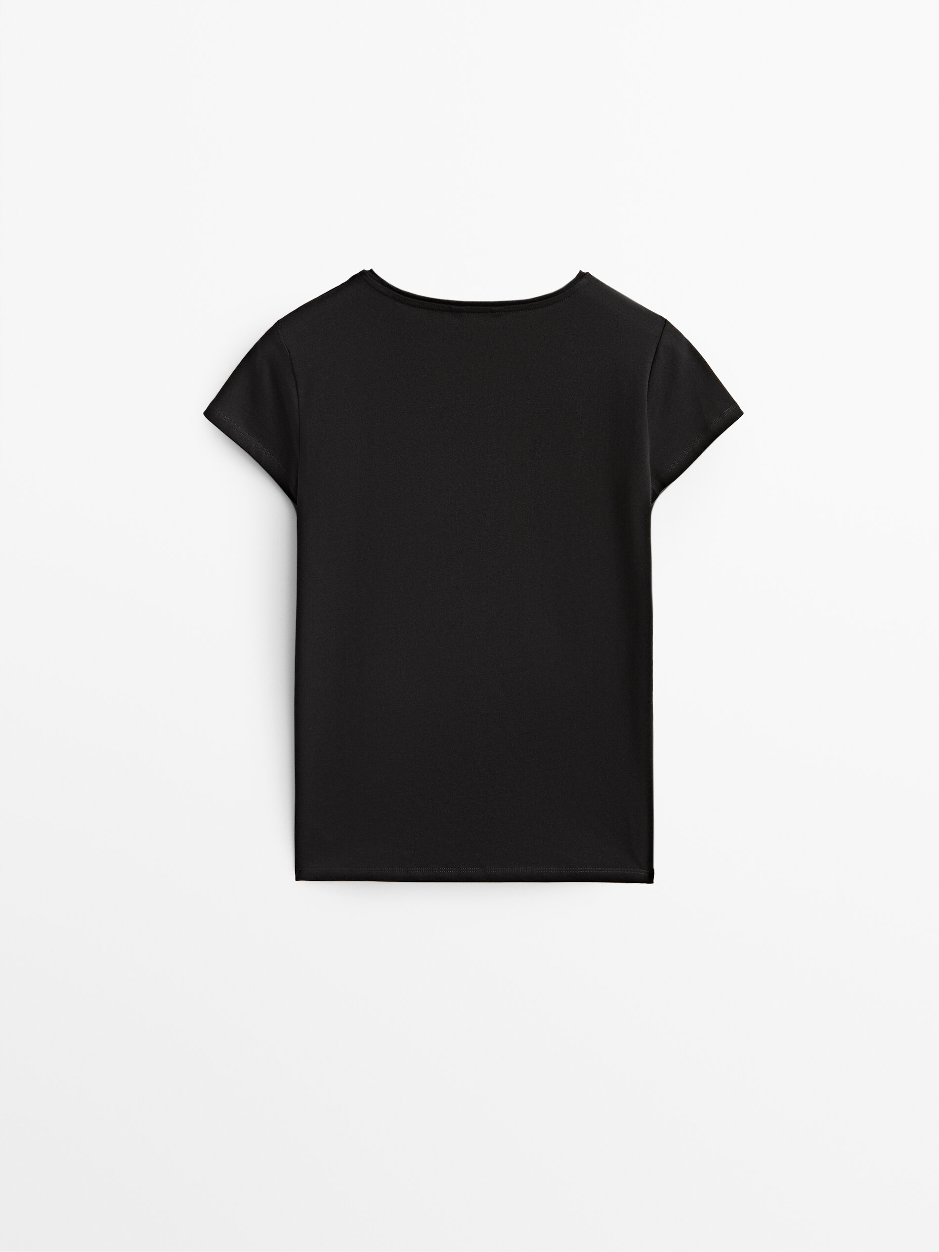 Basic cotton t-shirt - Massimo Dutti 