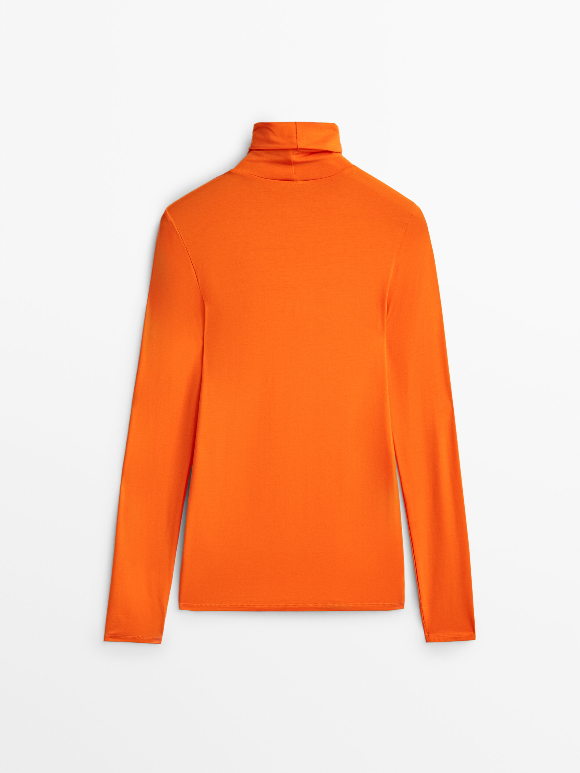 High neck long sleeve t shirt clearance