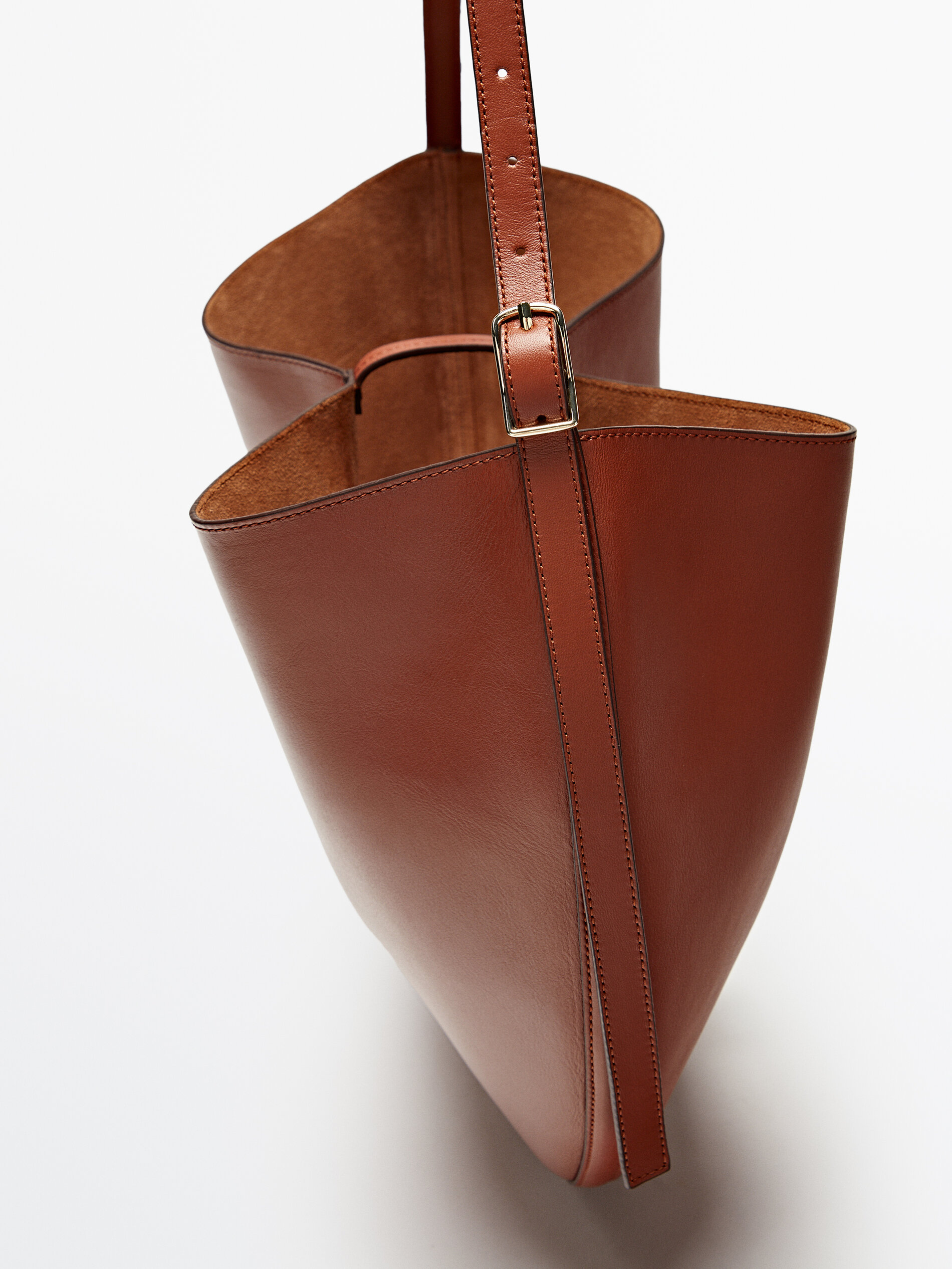 Massimo dutti leather bag Clearance