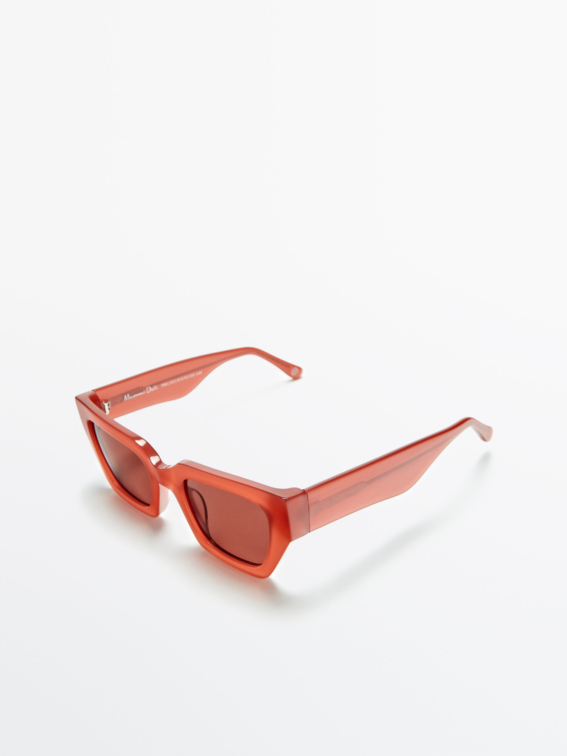Gafas sol cuadradas naranja - Massimo Dutti Andorra