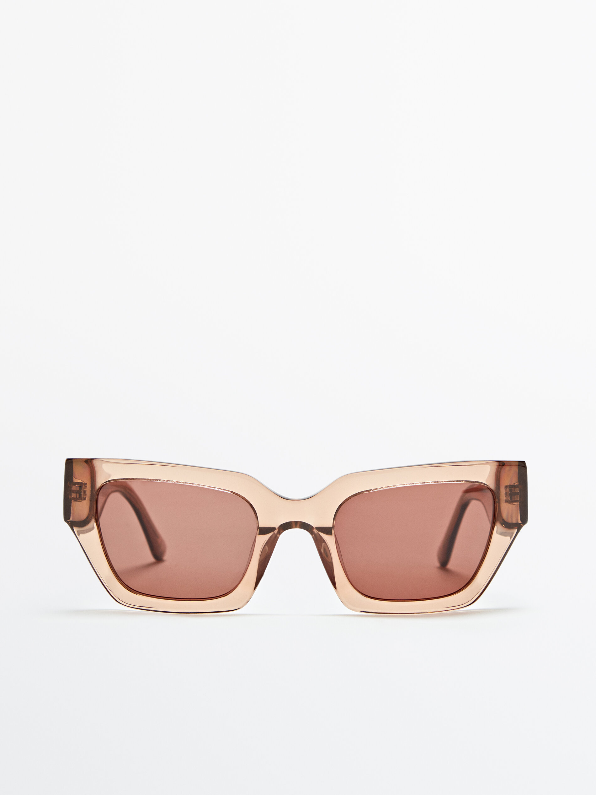 Occhiali da sole quadrati con montatura trasparente - Massimo Dutti Italia