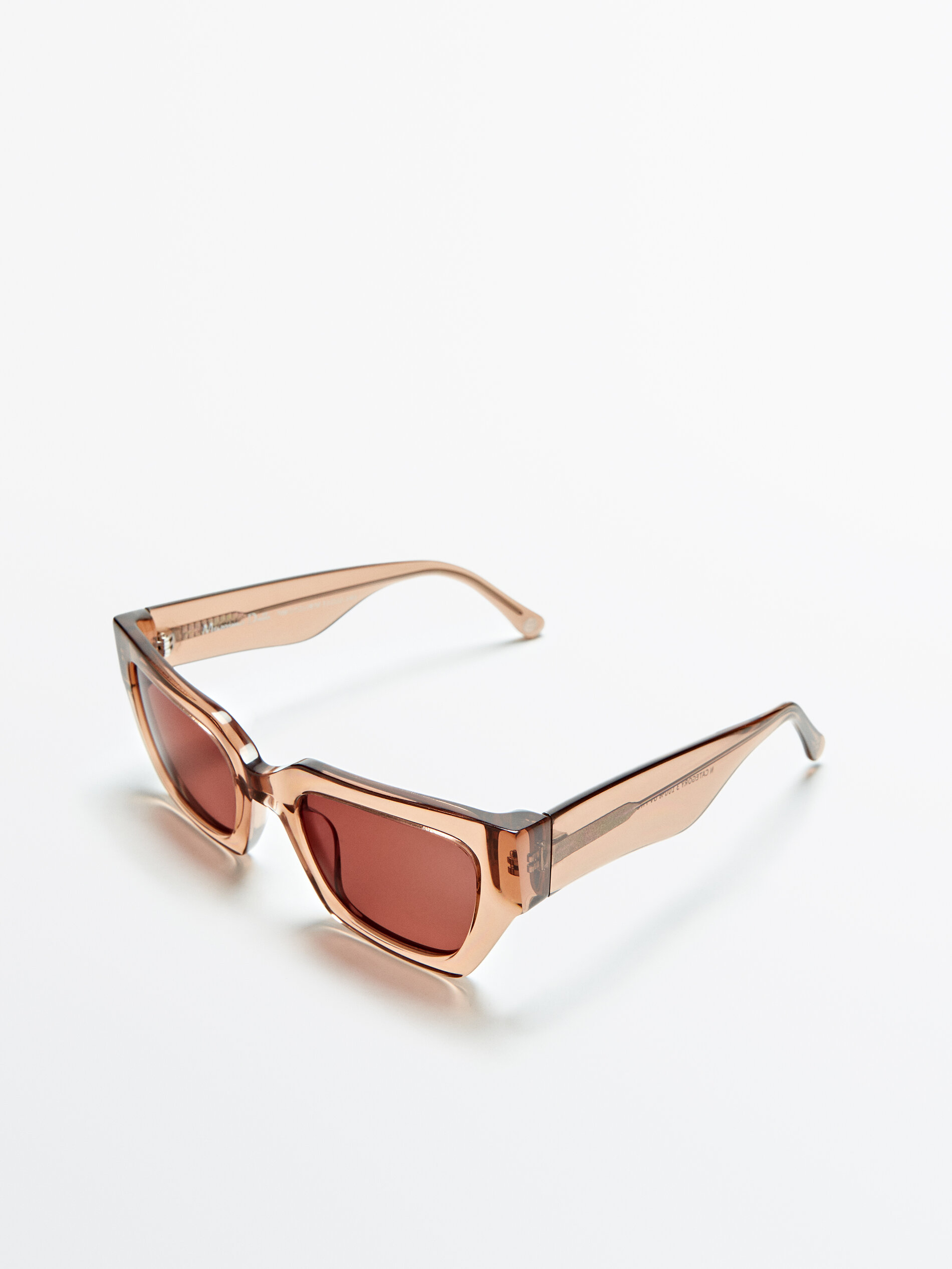Occhiali da sole quadrati con montatura trasparente - Massimo Dutti Italia