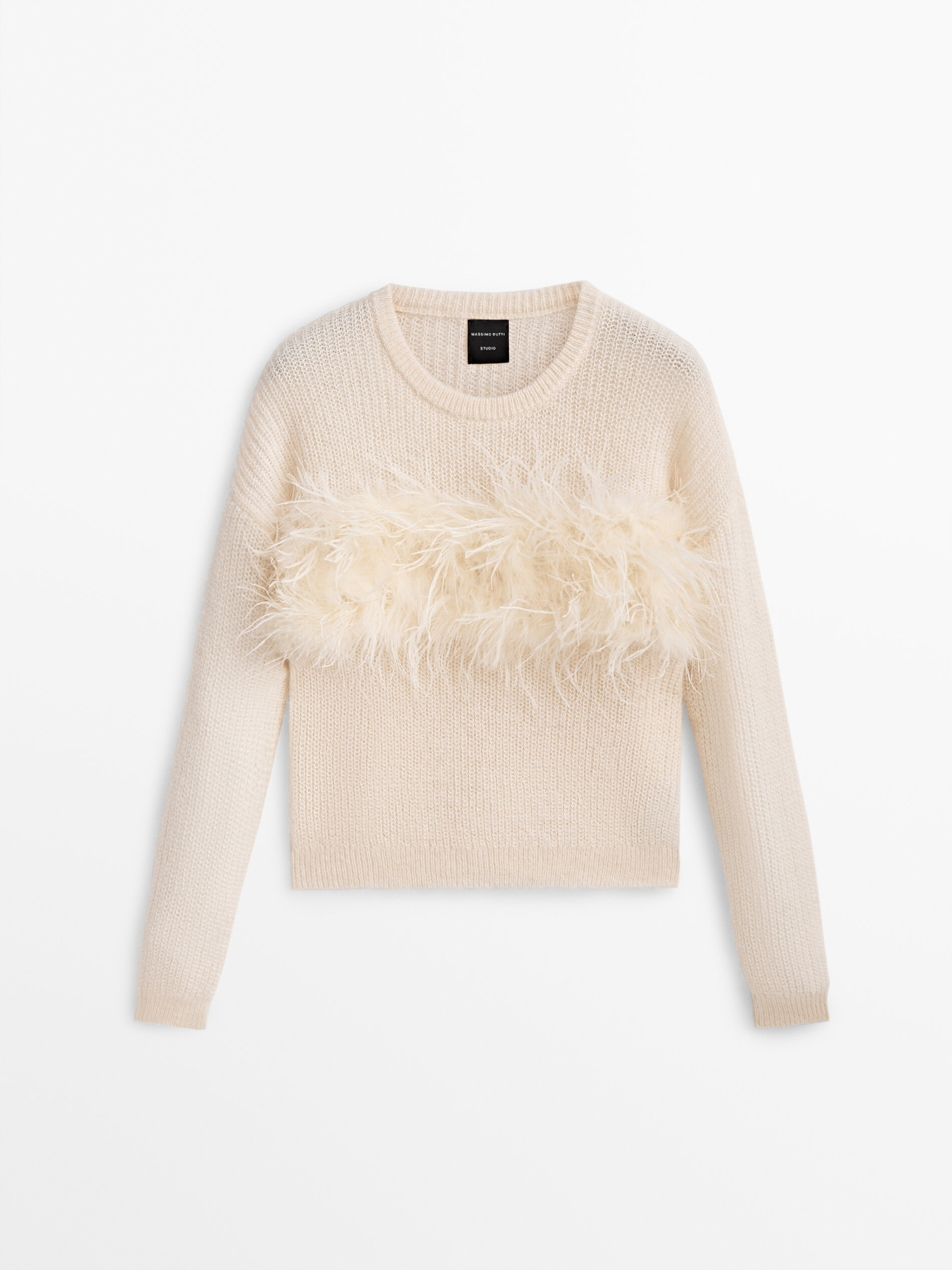 Sweater with feather detail - Studio 
