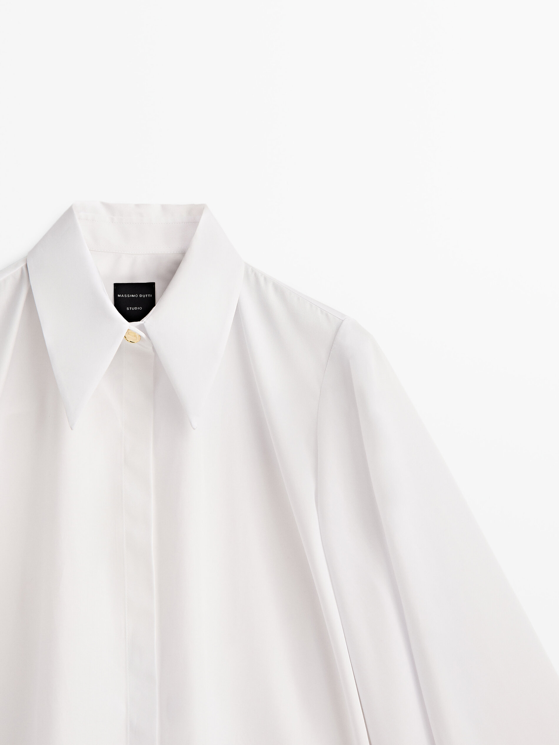 Poplin cape shirt - Studio - Massimo 