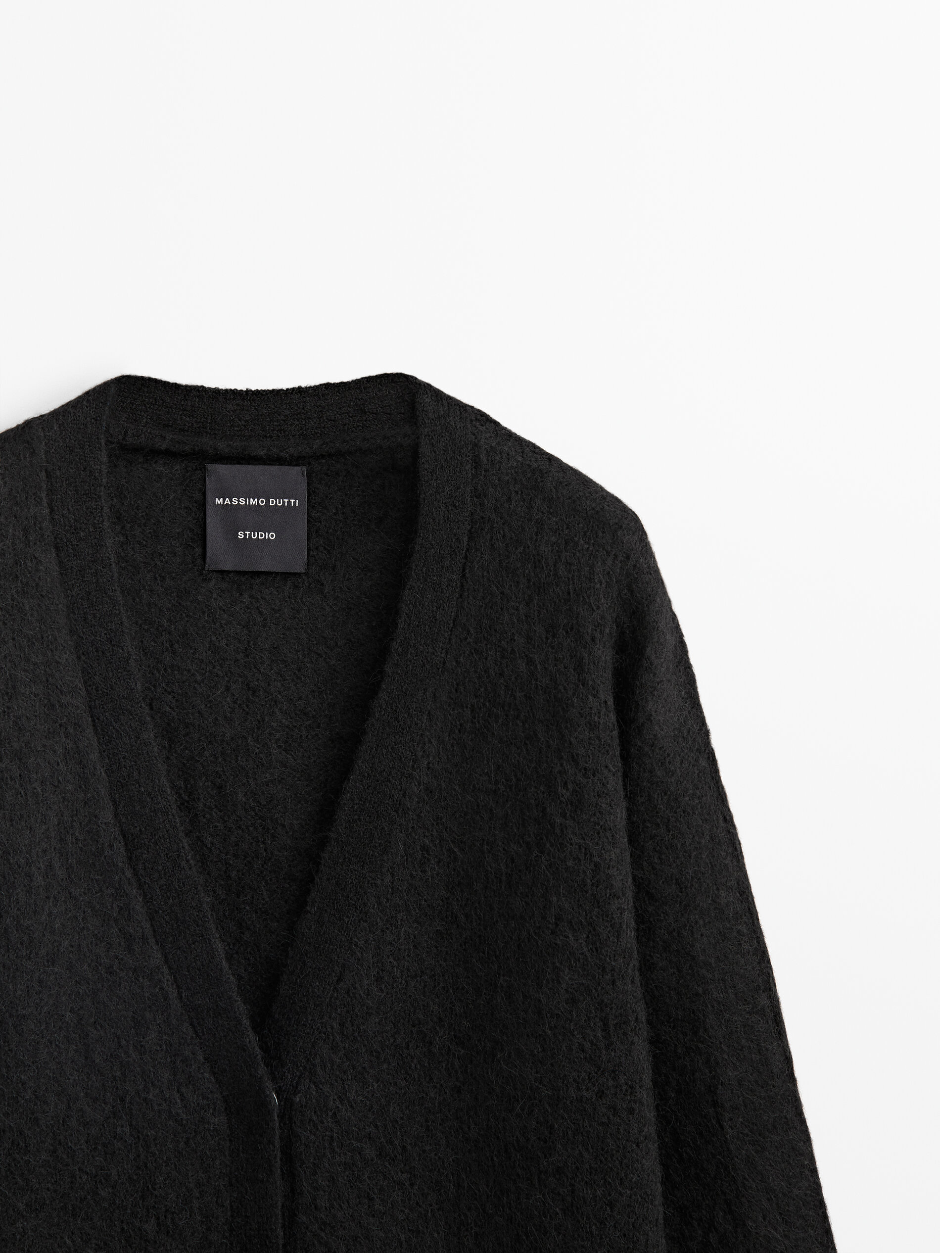 Massimo Dutti - Women - Long Knit Cardigan - Studio - Black - M