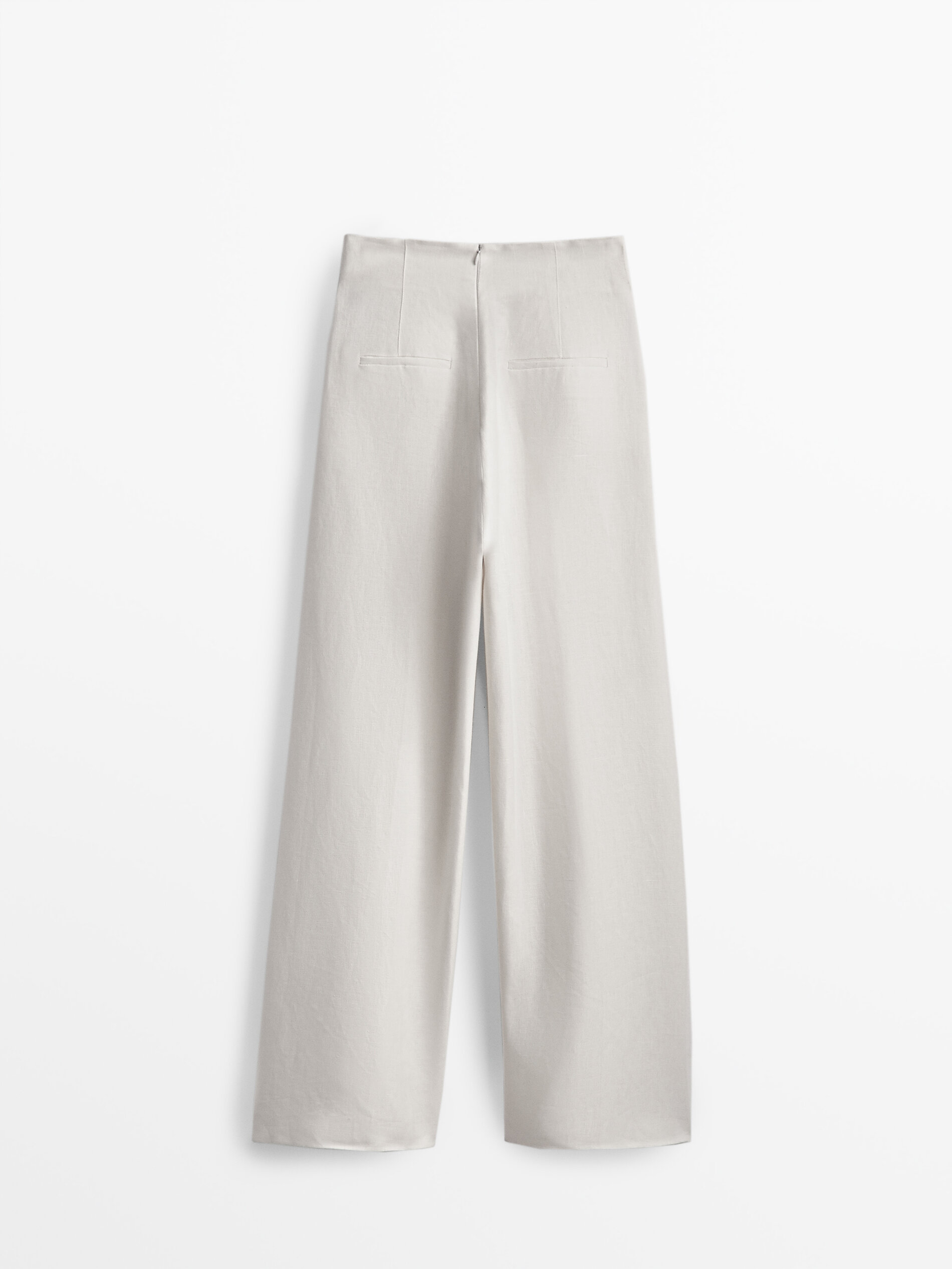 100% linen wide-leg trousers - Studio 