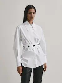 Camisas básicas blancas para mujer - Dutti España