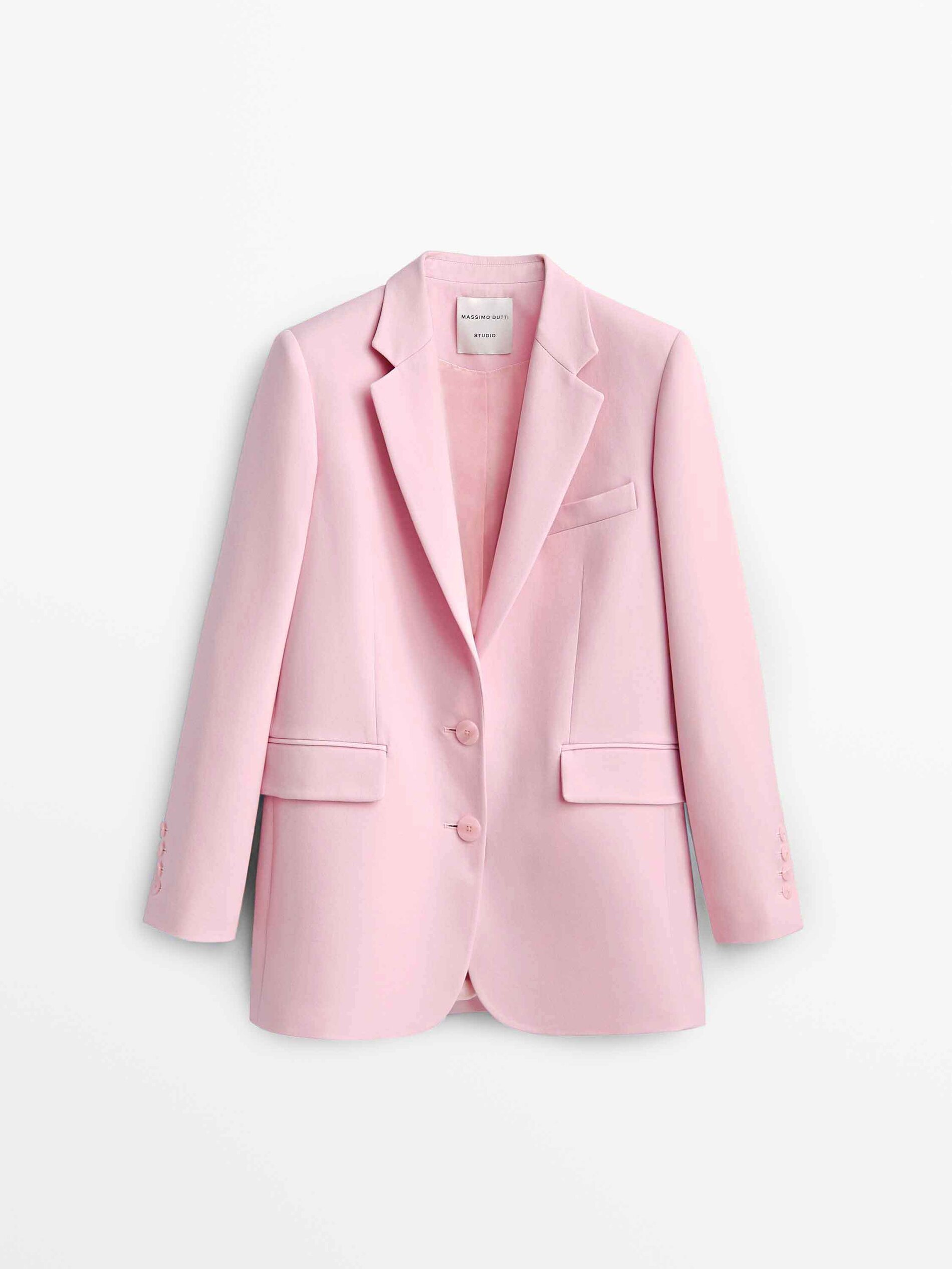 MASSIMO DUTTI. Blazer 100% lino rosa palo T.36 – Hibuy market
