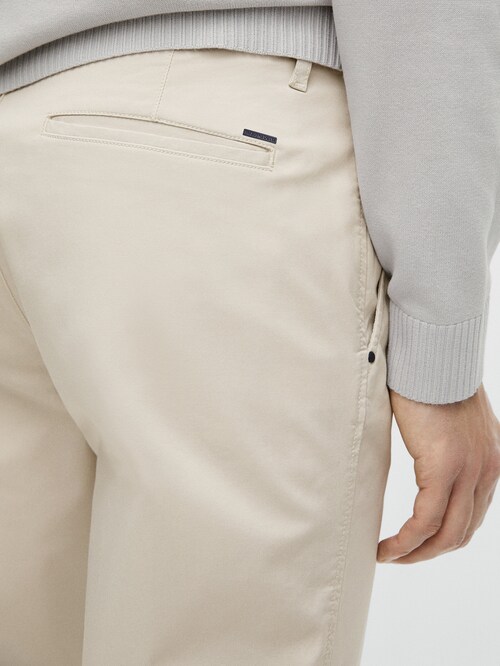 Pantalón chino algodón slim - Massimo Dutti España