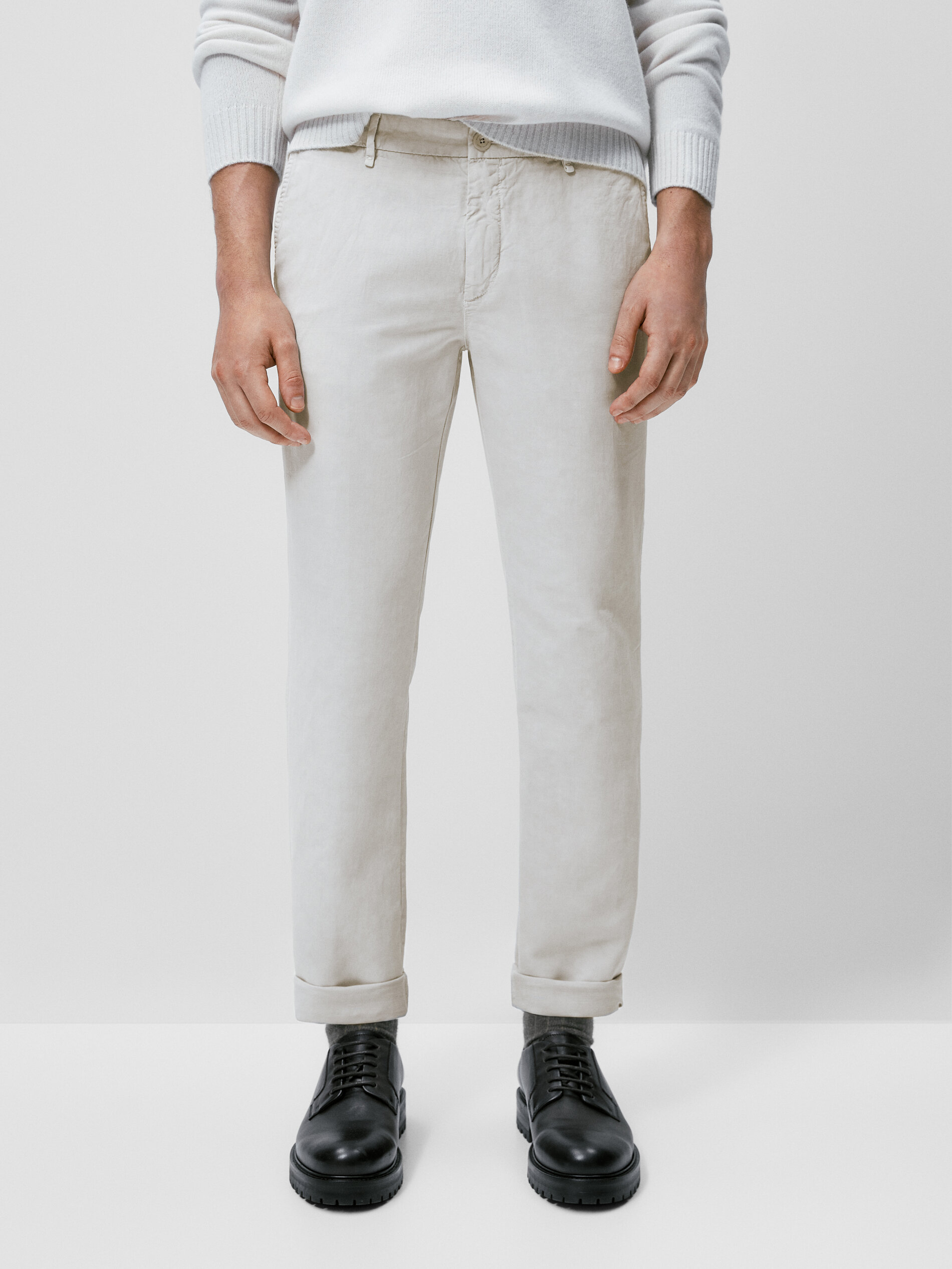 slim MEN FASHION Trousers Skinny Massimo Dutti slacks discount 64% Gray 32                  EU 